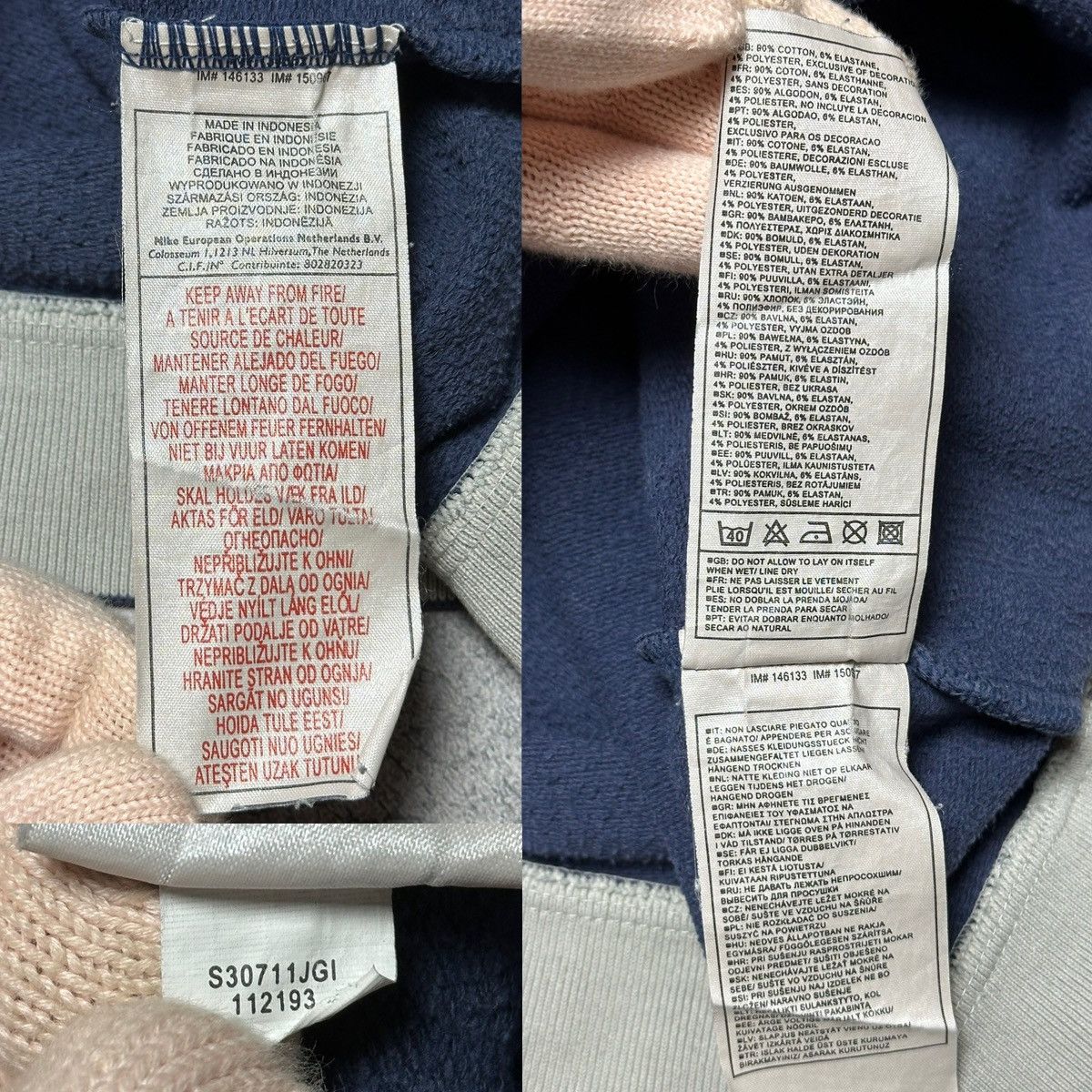 Nike Vintage Nike Cortez Distressed Faded Hoodie “COR72Z” Size US L / EU 52-54 / 3 - 18 Thumbnail