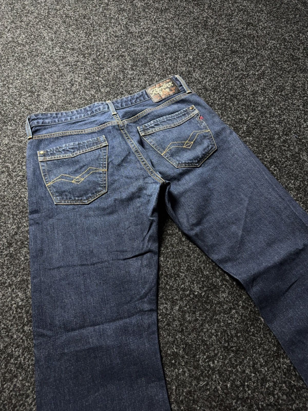 Replay Luxury 00s Y2K Replay Jimi Jeans M983 Straight Bootcut Denim Size US 34 / EU 50 - 12 Thumbnail