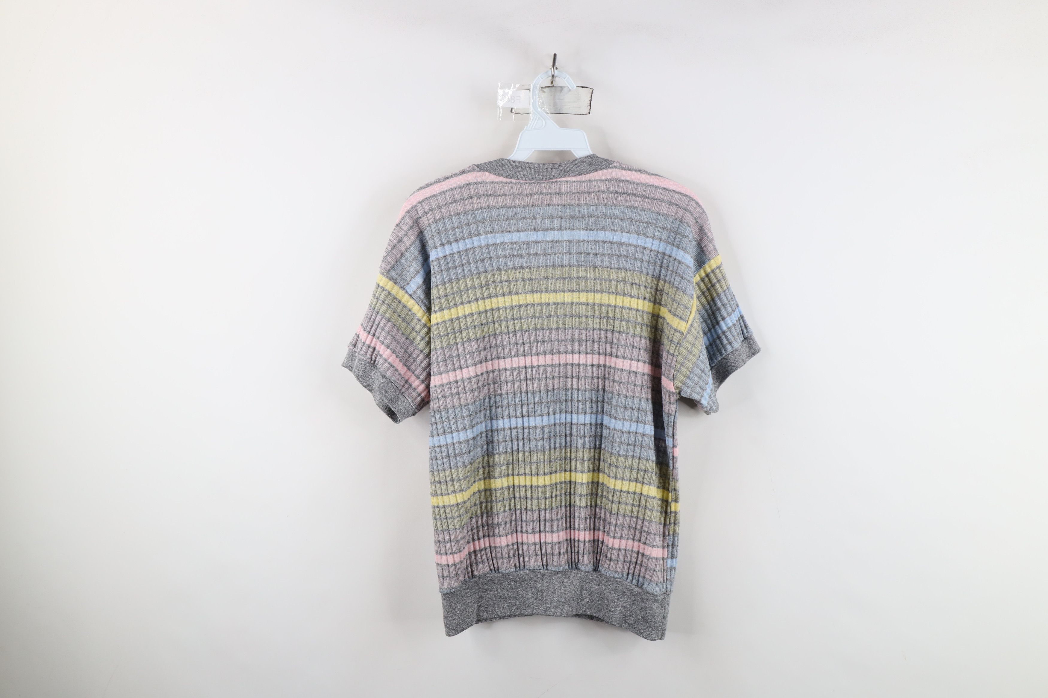 Vintage Vintage 70s Streetwear Ribbed KnitShort Sleeve Sweater USA Size M / US 6-8 / IT 42-44 - 10 Thumbnail