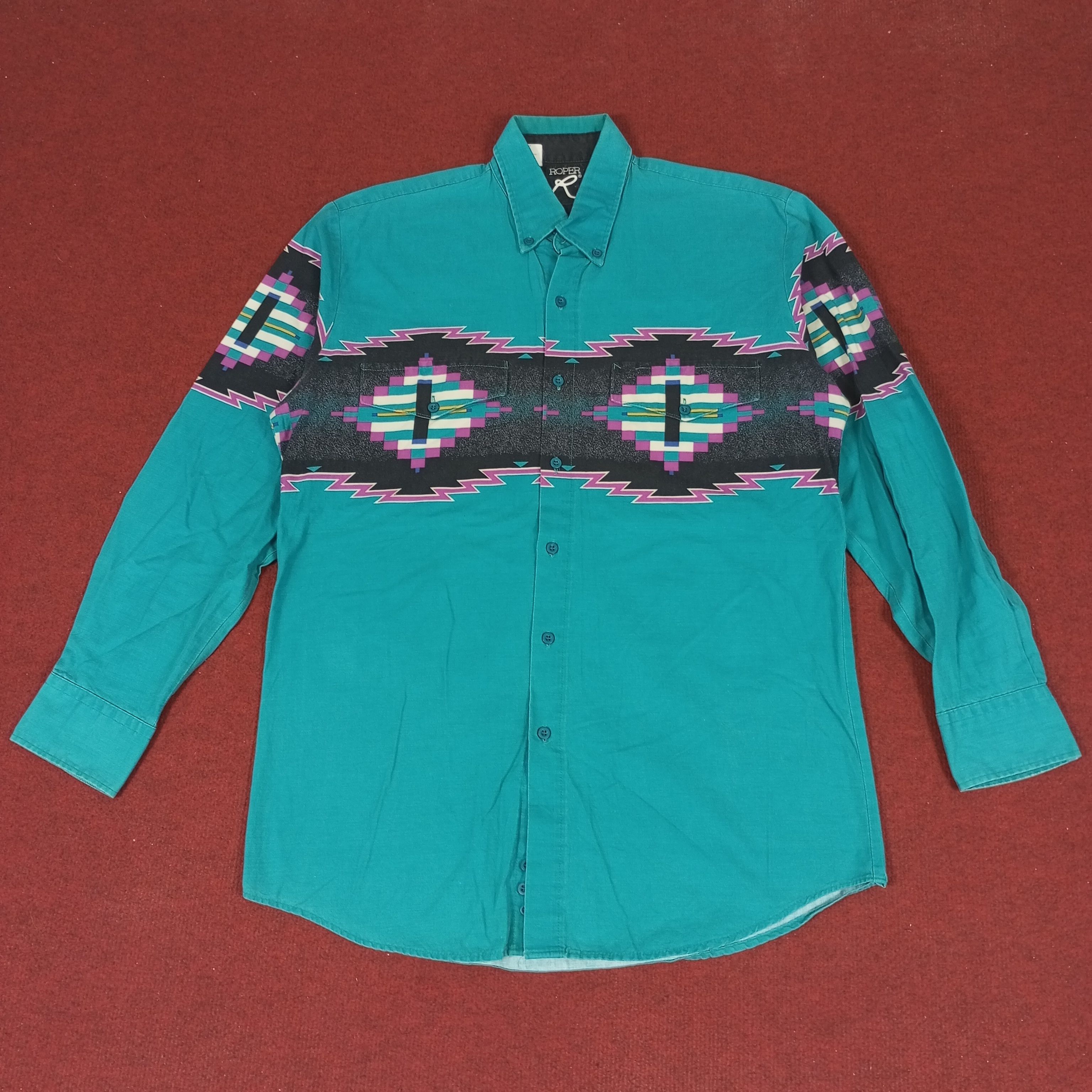 Roper × Vintage Roper Casual Style Nice Design Shirt Size US M / EU 48-50 / 2 - 1 Thumbnail