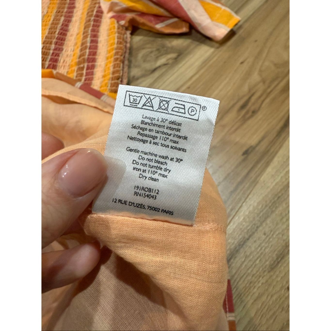 Sezane Sézane Magda dress cotton blend smocked bodice sz 38 Size S / US 4 / IT 40 - 6 Thumbnail