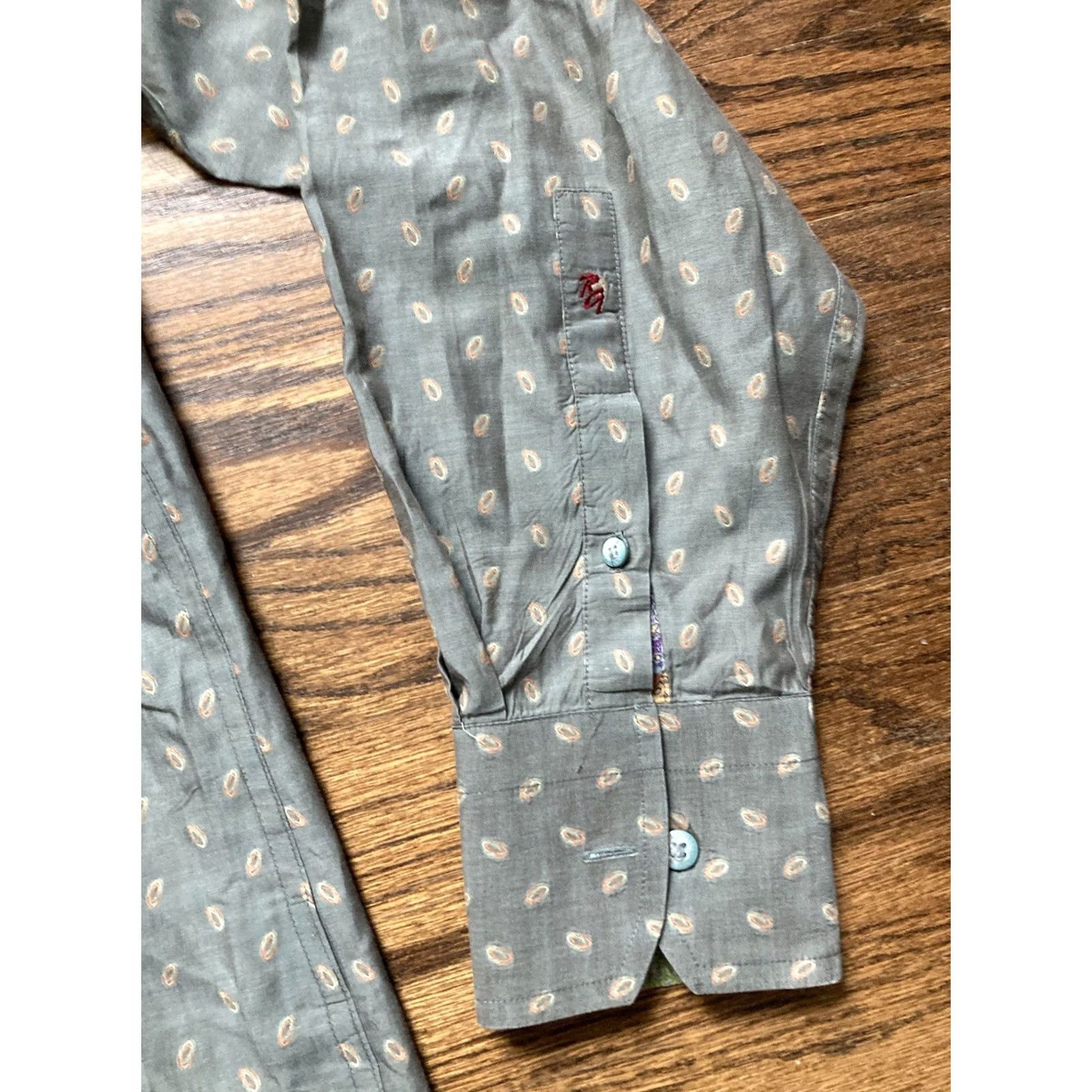 Robert Graham Robert Graham Shirt Men’s Large Long Sleeve Button Up Paisley Flip Cuff Size US L / EU 52-54 / 3 - 4 Thumbnail