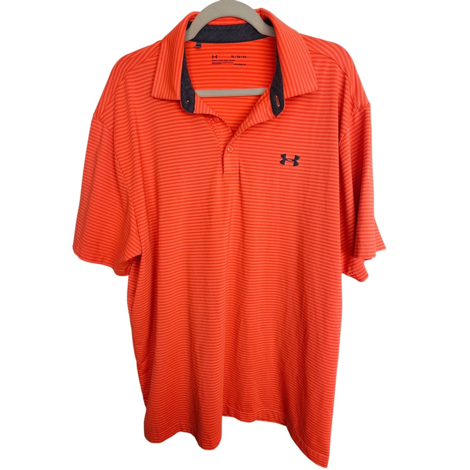 Under Armour Under Armour Striped Golf Polo Shirt XL Heatgear Athletic Size US XL / EU 56 / 4 - 1 Thumbnail