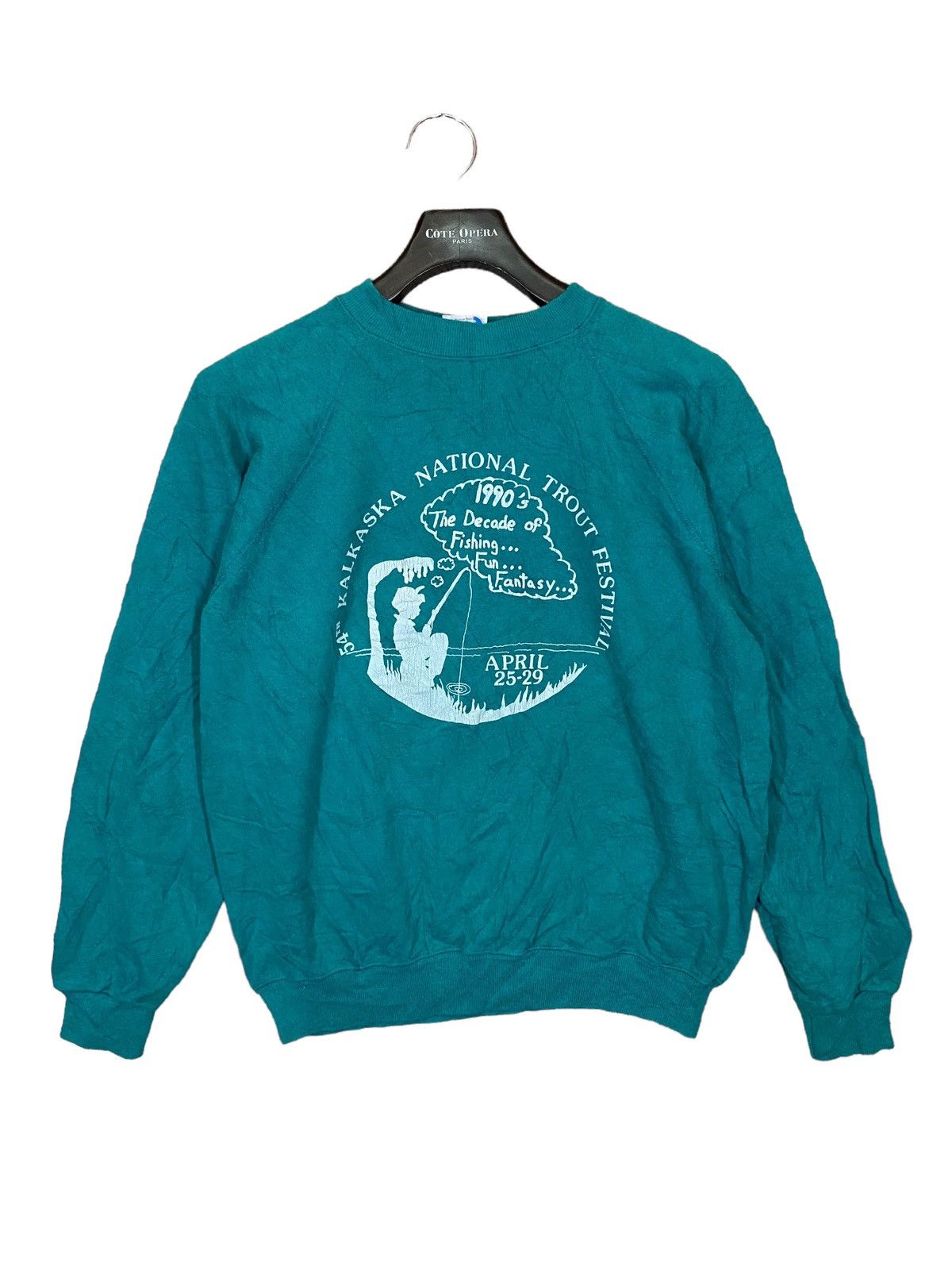 Vintage Vtg 54th kalkaska national trout festival 1990 hanes size L Size US L / EU 52-54 / 3 - 1 Thumbnail