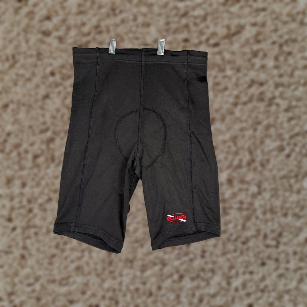 Logo 7 VINTAGE Logo Shorts Adult Medium Black Polyester Spandex Blend Jammer Style Shirt Bottom Mens Jammer Logo Shorts Black Medium Vintage 90s Sports Size US 31 - 1 Thumbnail