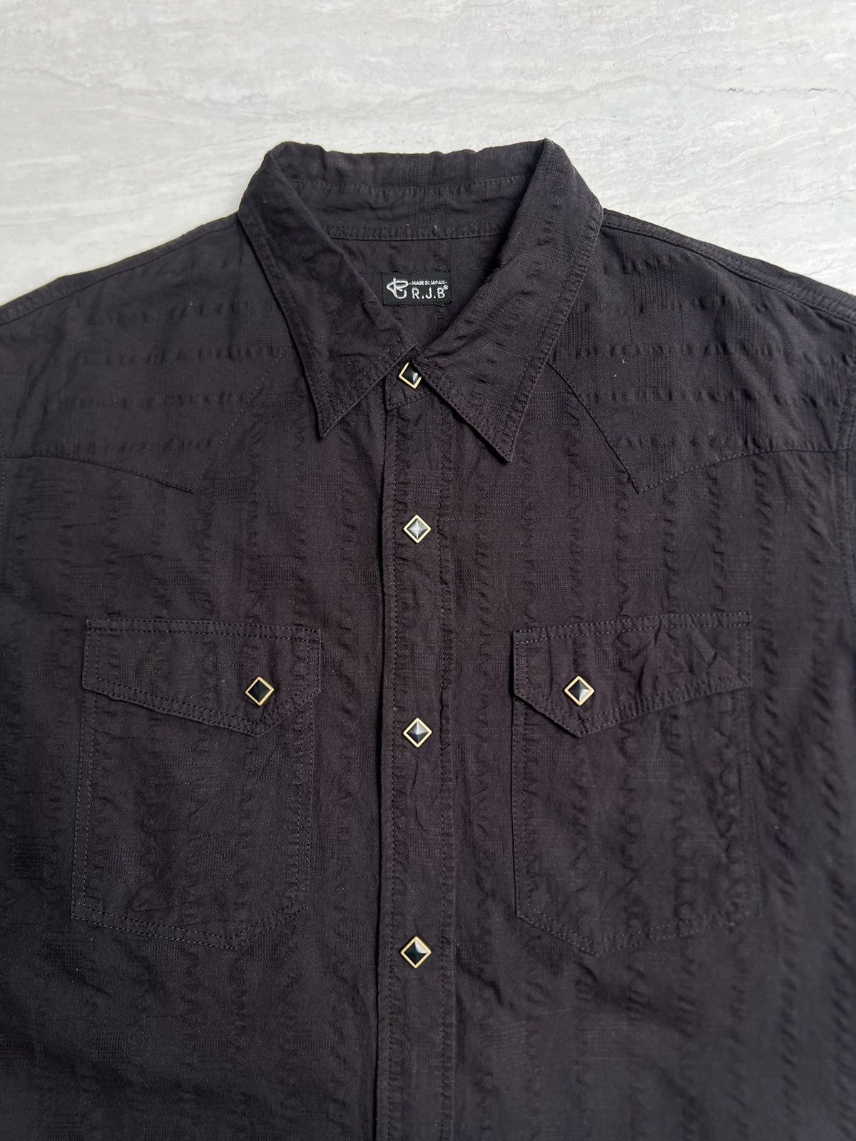 Real Japan Blues RJB Japanese Brand Brown Shirt Size US S / EU 44-46 / 1 - 8 Thumbnail