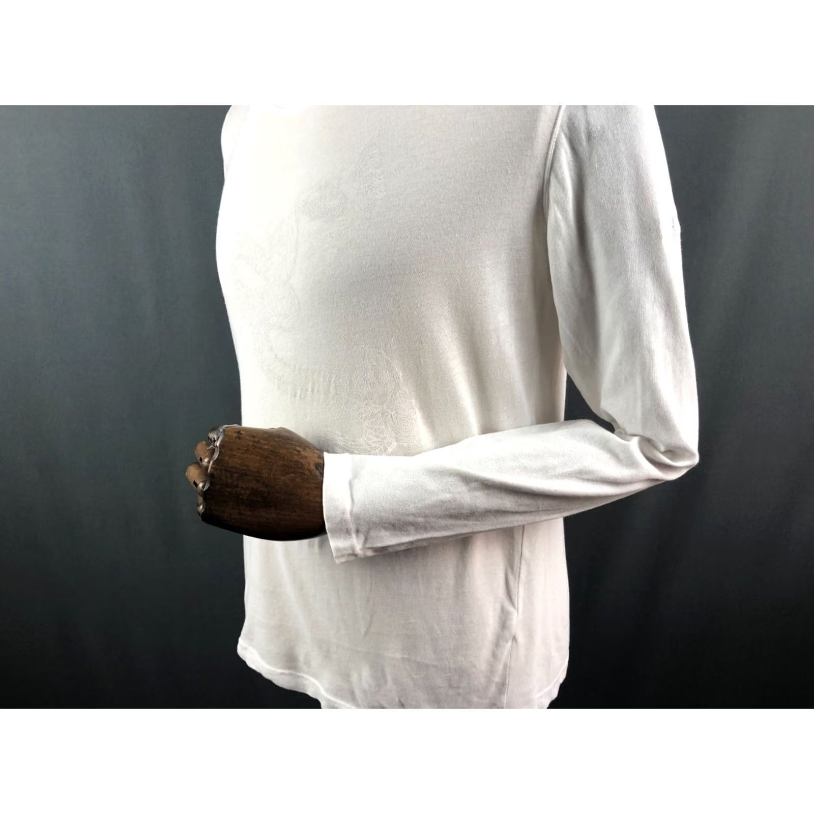 Zadig & Voltaire Zadig & Voltaire Lightweight T-Shirt Cotton Men White Printed Shirt Regular Crewneck Long Sleeve Shirt Printed Size US M / EU 48-50 / 2 - 7 Thumbnail