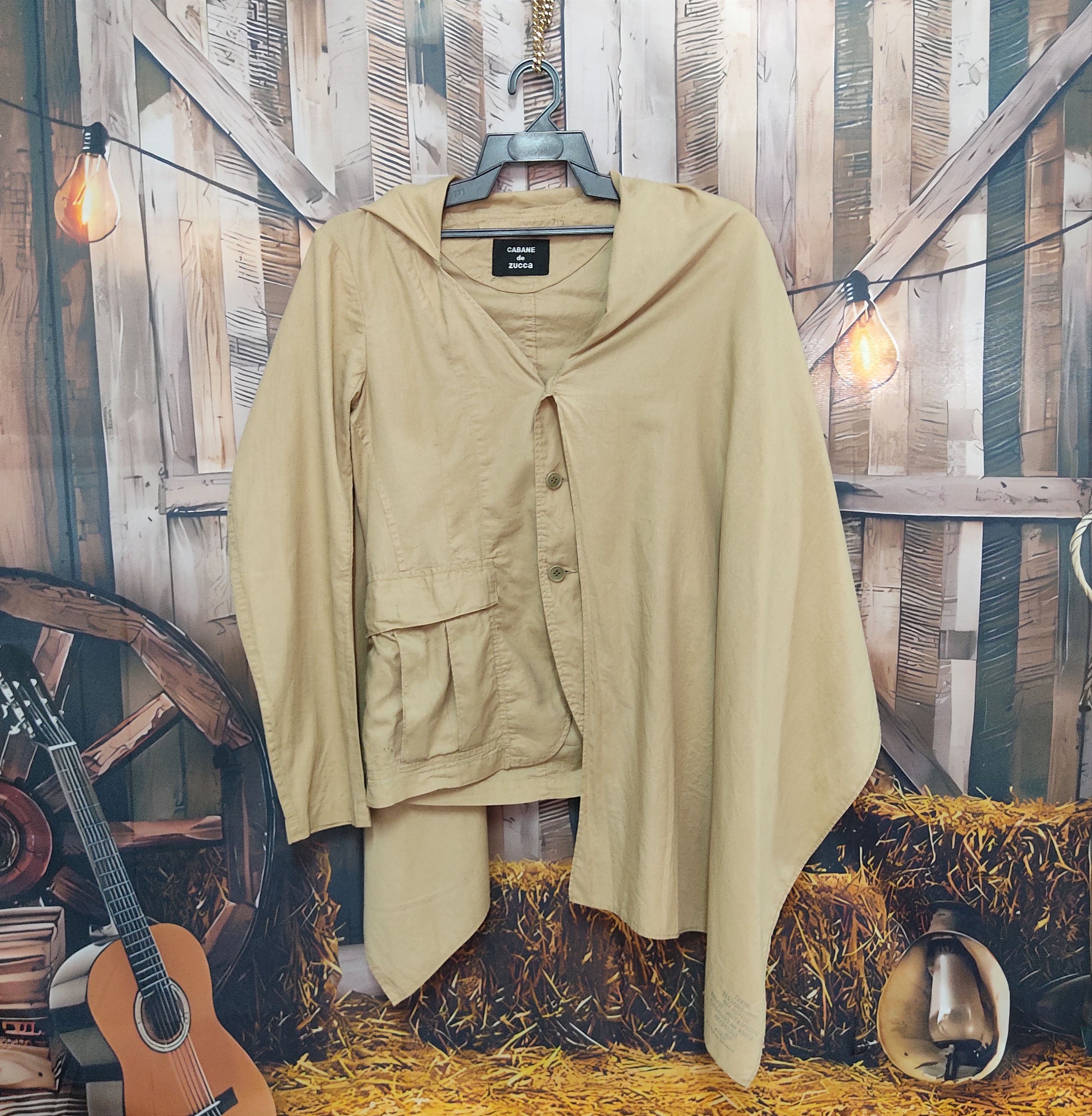CABANE de ZUCCa × Zucca CABANE de ZUCCA Type ZU01CZ02 Cotton 100 Cape Jacket Size S / US 4 / IT 40 - 4 Thumbnail