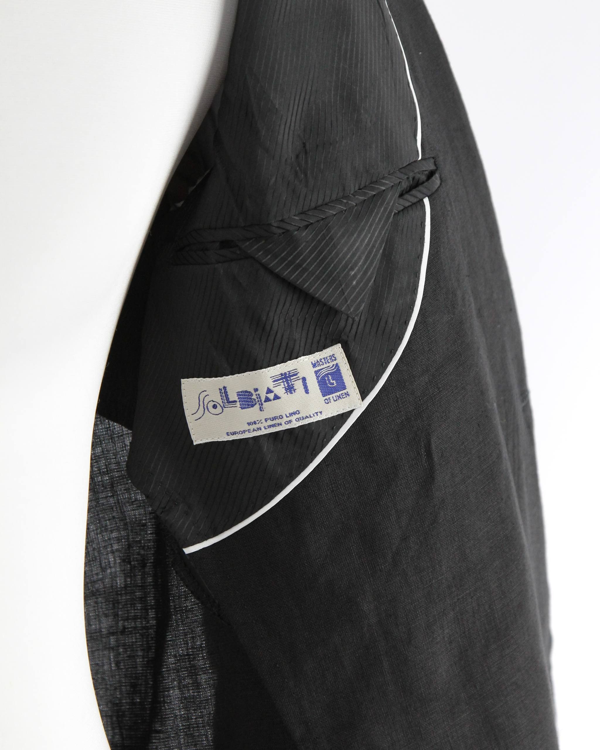 Hugo Boss HUGO BOSS Black linen jacket Size 46R - 7 Thumbnail