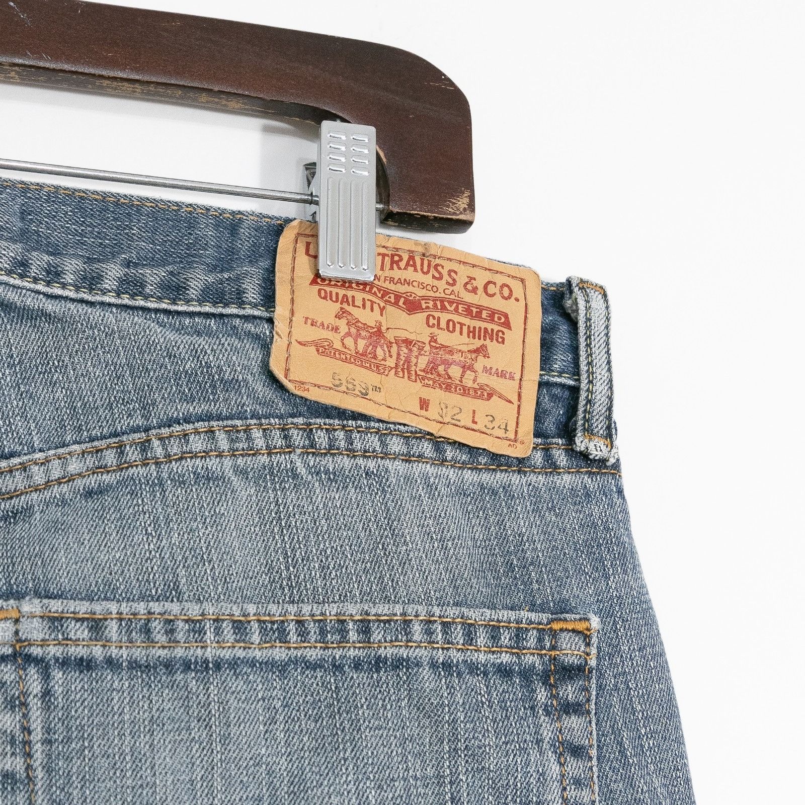 Levi's Vintage Y2K Levis 559 Jeans 32x31 Relaxed Loose Fit Straight Size US 32 / EU 48 - 9 Thumbnail