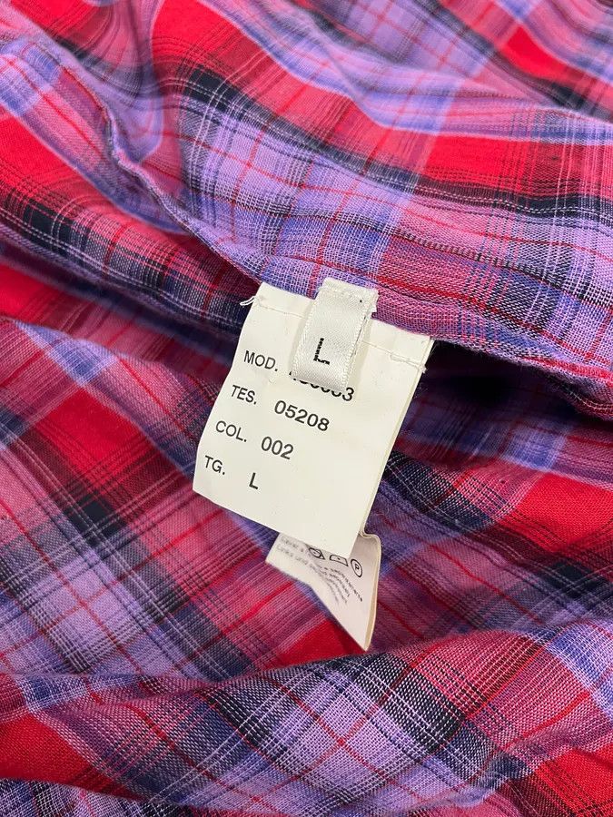 Marithe + Francois Girbaud 2000s Marithé + François Girbaud Red Black Plaid Cotton Shirt Size US M / EU 48-50 / 2 - 10 Thumbnail