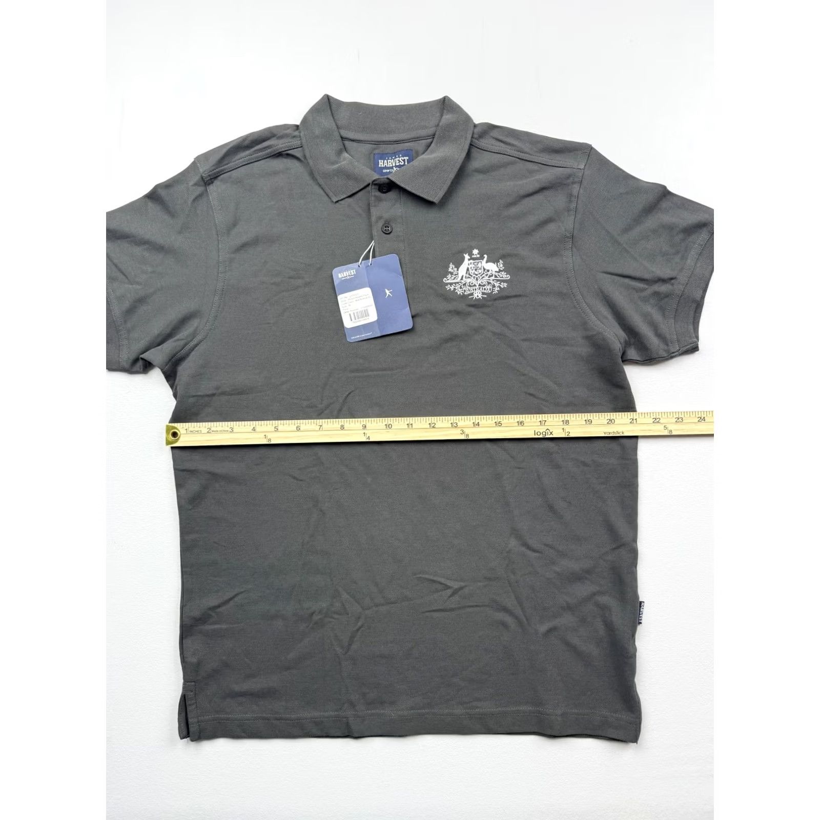 Vintage James Harvest Shirt Mens M Black Polo Morton Heights Pique Crest Australia Size US M / EU 48-50 / 2 - 6 Thumbnail