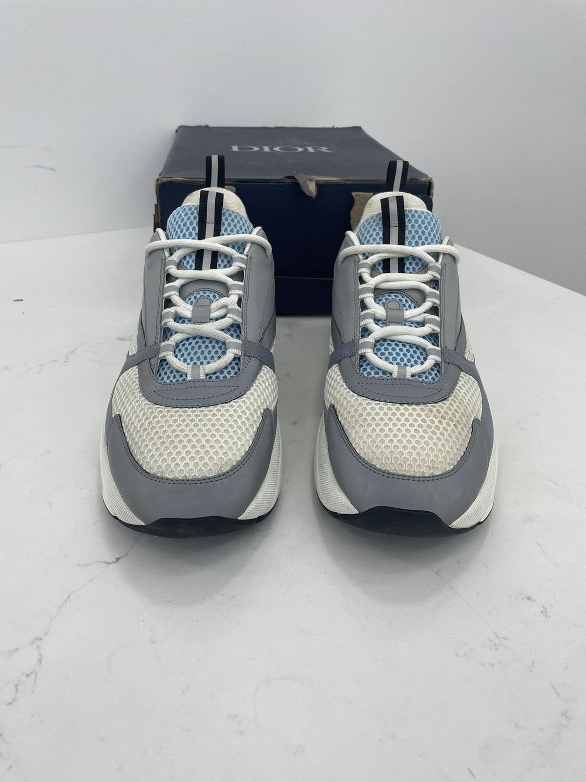 Dior Dior B22 white, blue and black Size US 13 / EU 46 - 2 Thumbnail