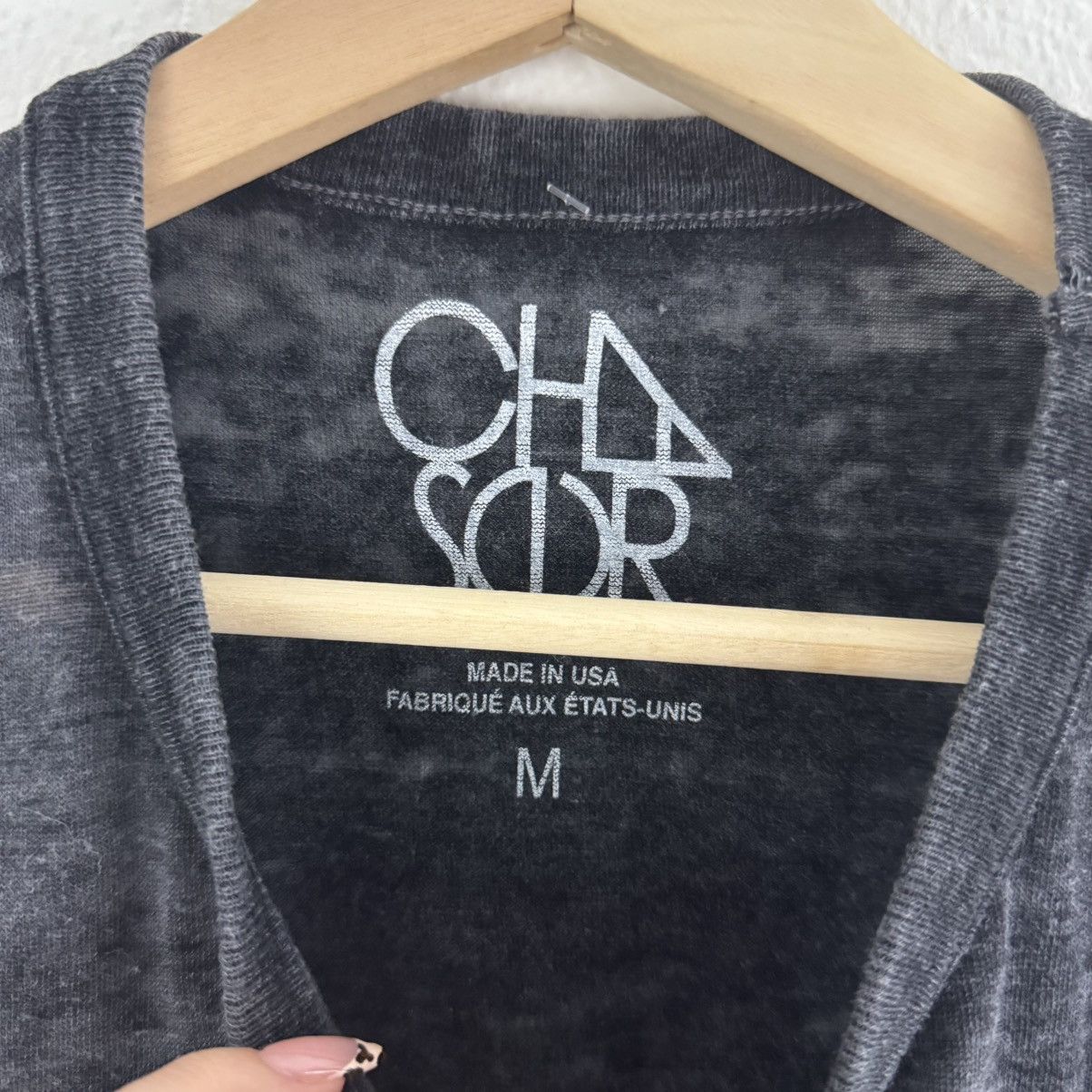 Chaser Brand CHASER Black Acid Wash Semi Sheer Beer Tie Front Tank Top Size M / US 6-8 / IT 42-44 - 5 Thumbnail