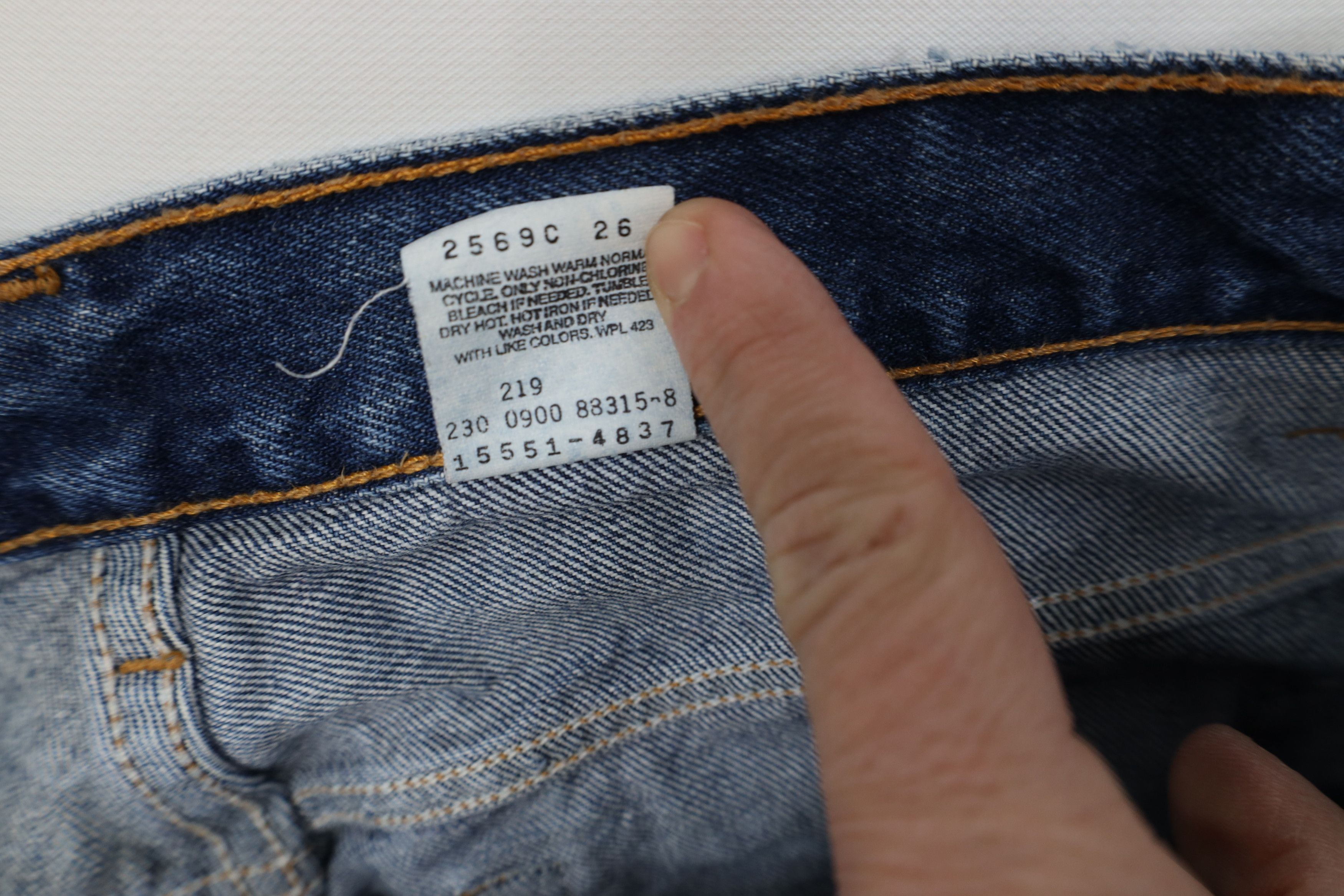 Levi's Vintage Y2K 2000 Levis 550 Fit Tapered Leg Denim Jeans Size 34" / US 12 / IT 48 - 8 Thumbnail