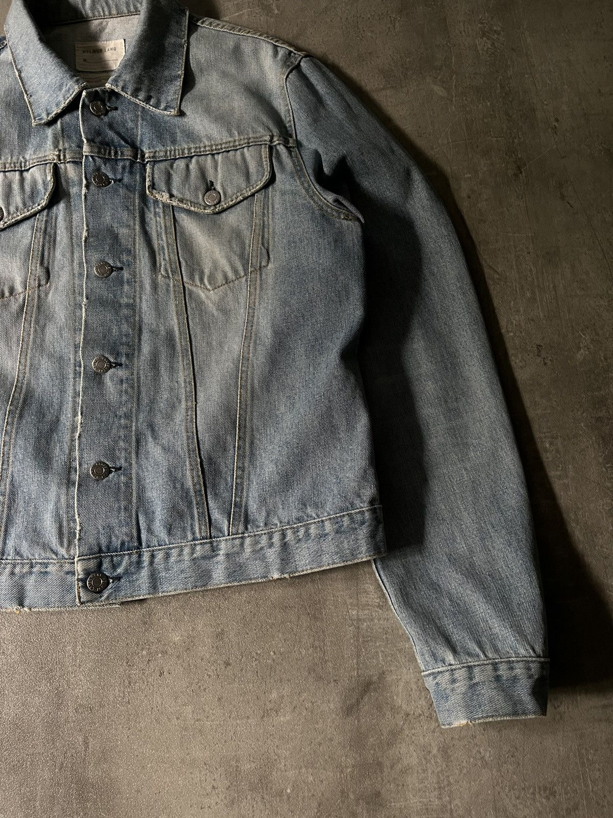 Helmut Lang Helmut Lang Vintage Clean Broken Denim 2 Pocket Jacket Size US M / EU 48-50 / 2 - 3 Thumbnail