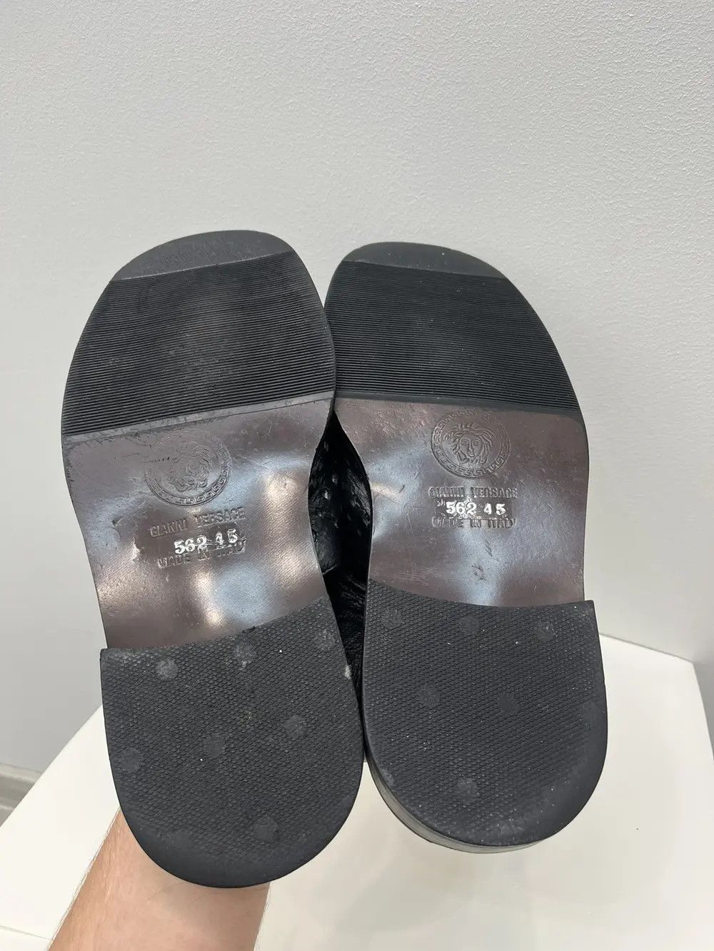 Versace Vintage Gianni Versace Leather Sandals Boots Size US 12 / EU 45 - 4 Thumbnail