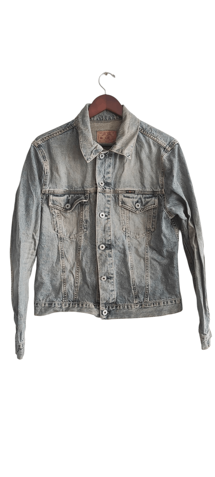 Energie × Vintage Energie Jeans Men's Denim Jacket Biker MotorcycleTrucker Size US M / EU 48-50 / 2 - 1 Thumbnail
