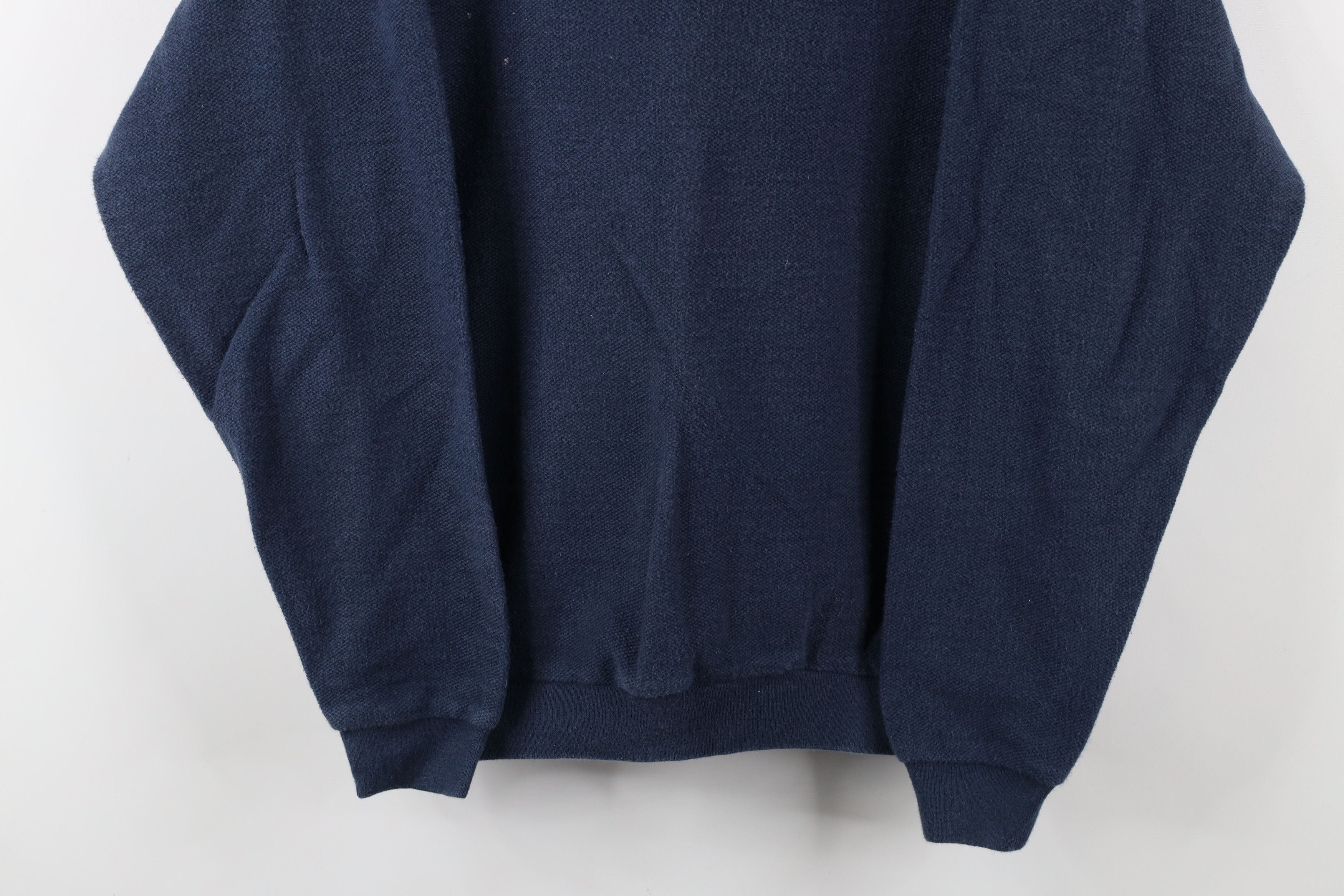 Lands' End × Vintage Vintage 90s Lands End Thermal Waffle Knit Sweatshirt USA Size L / US 10 / IT 46 - 3 Thumbnail