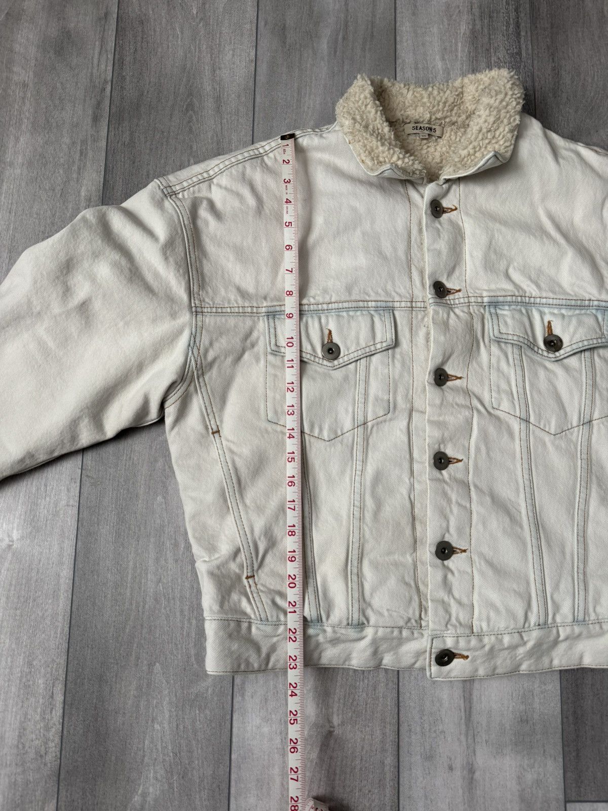 Yeezy Yeezy Season 5 Sherpa Denim Work Jacket ‘Ivory’ Size US XS / EU 42 / 0 - 7 Thumbnail