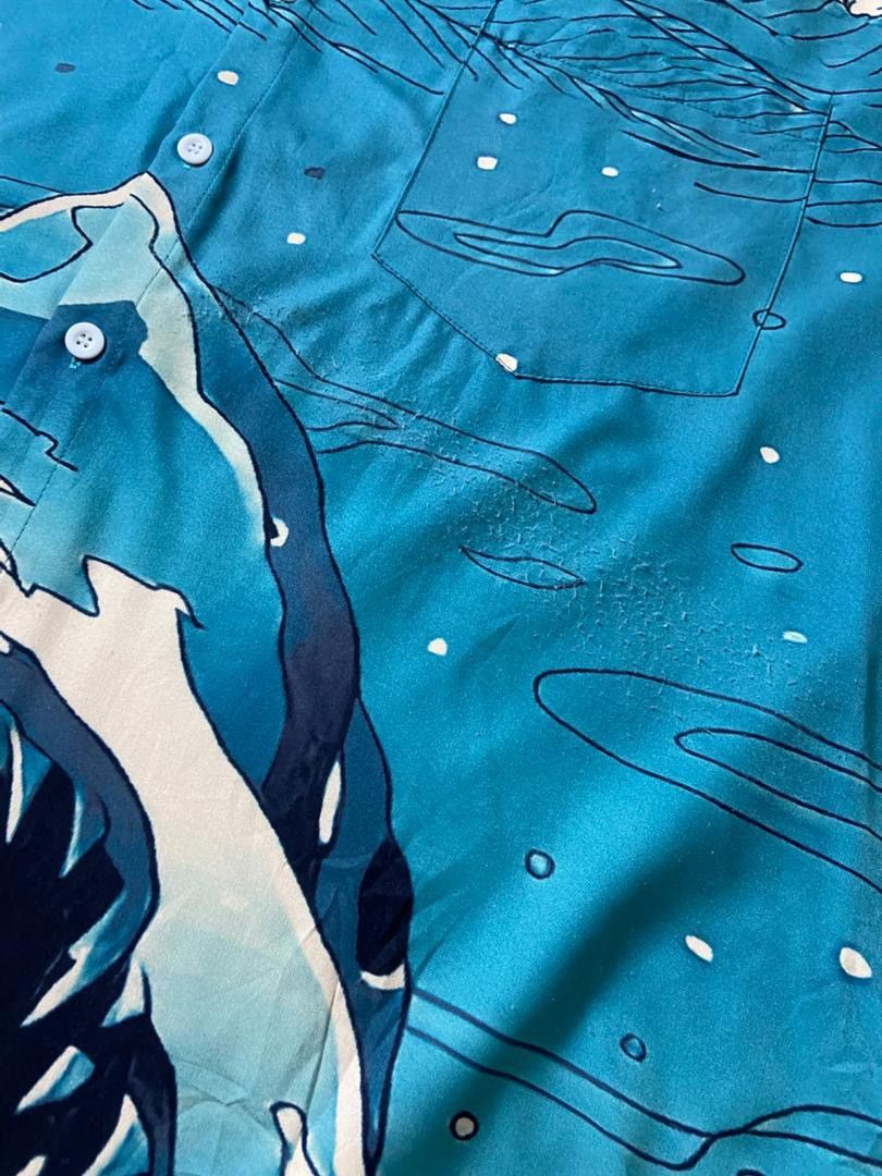 Japanese Brand Hardaddy Hawaiian Shark Graphic Shirts (202) Size US L / EU 52-54 / 3 - 5 Thumbnail