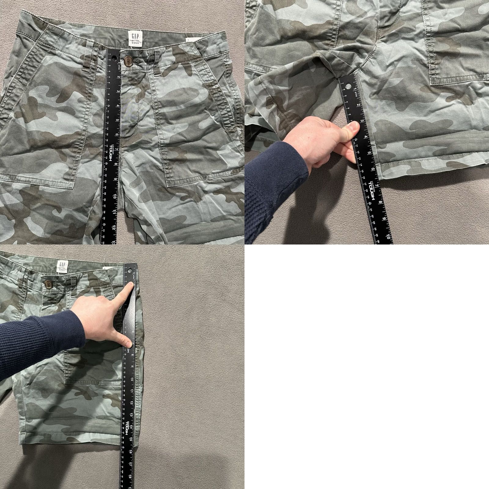 Gap Gap Shorts Womens 4 Green Camouflage Utility Short EUC Womens Regular Small? Size 27" / US 4 / IT 40 - 8 Thumbnail