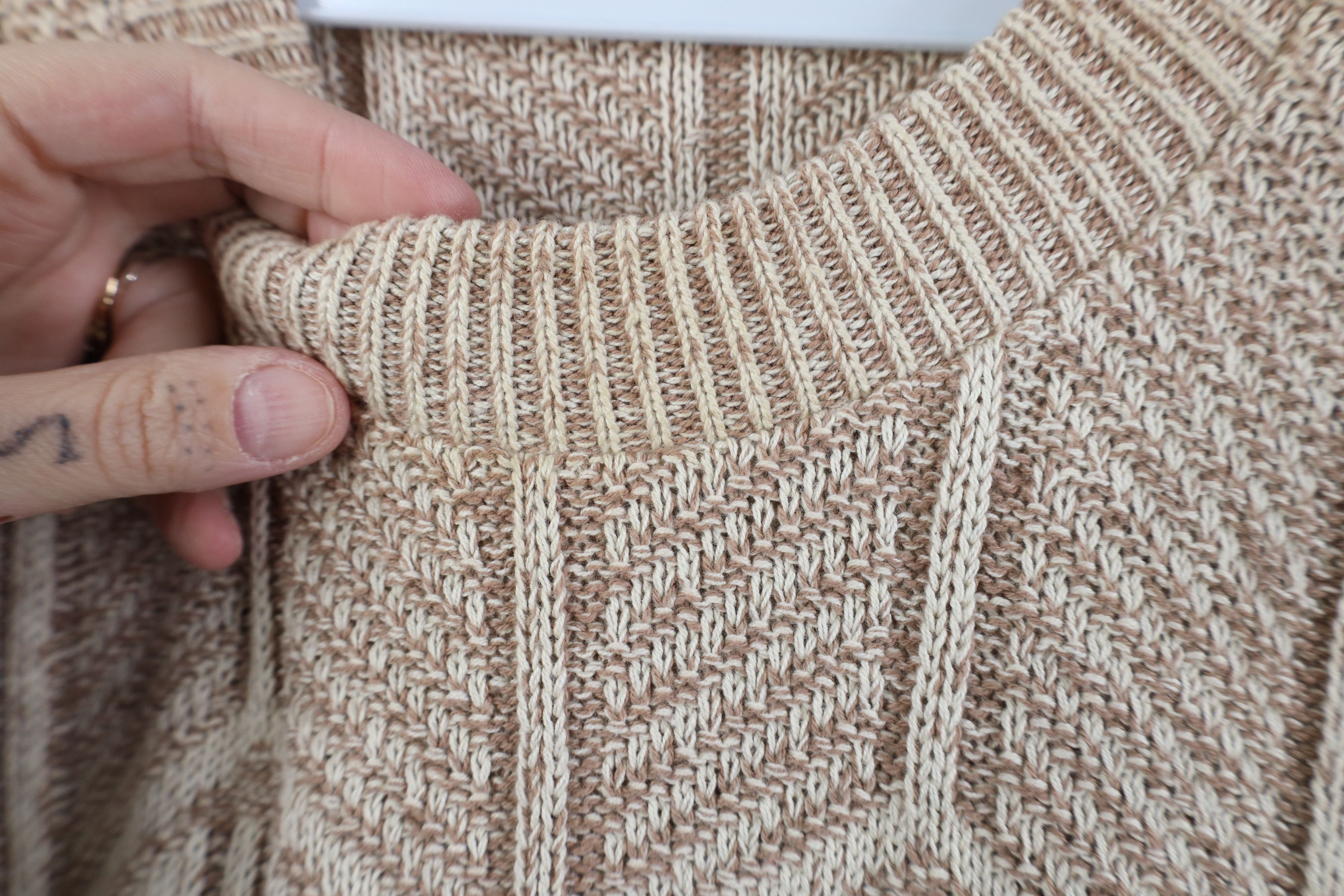 Vintage Vintage 90s Streetwear Fair Isle Geometric Knit Sweater USA Size US L / EU 52-54 / 3 - 4 Thumbnail