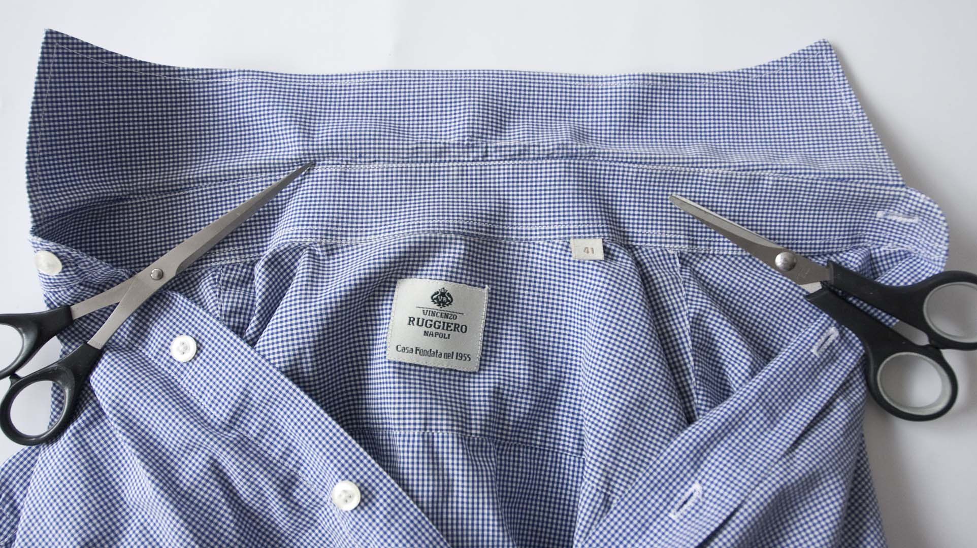 Vincenzo Di Ruggiero Vincenzo Ruggiero Napoli Shirt Size 41/ L Blue Plaid Size US L / EU 52-54 / 3 - 2 Thumbnail
