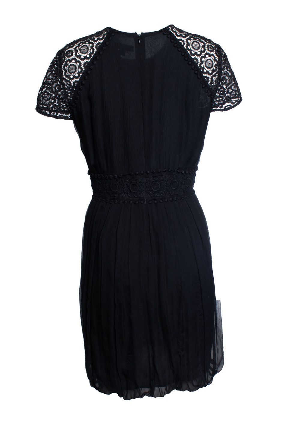 Burberry Burberry, panelled lace dress in black Size M / US 6-8 / IT 42-44 - 3 Thumbnail