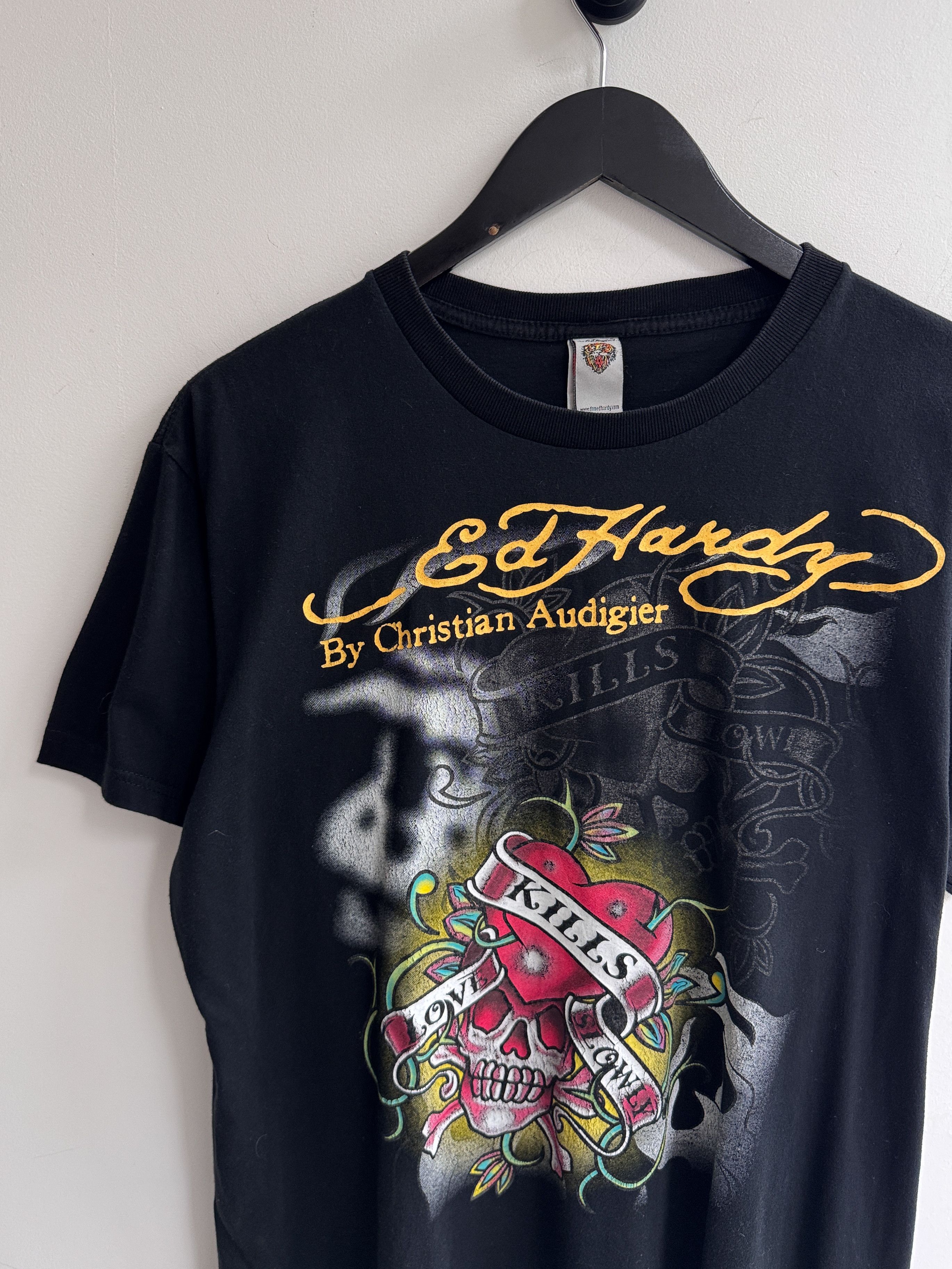 Ed Hardy Ed Hardy Logo Printed Tee Shirt Size US L / EU 52-54 / 3 - 3 Thumbnail