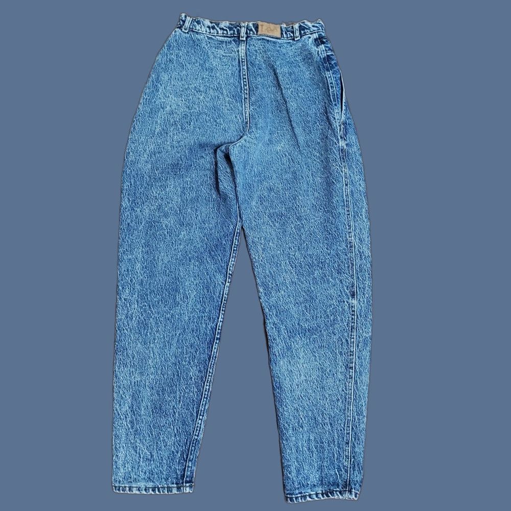 Lee VINTAGE Lee Denim Jeans Womens 12 M Acid Wash High Rise Tapered 90s Bare Back Size 34" / US 12 / IT 48 - 1 Thumbnail