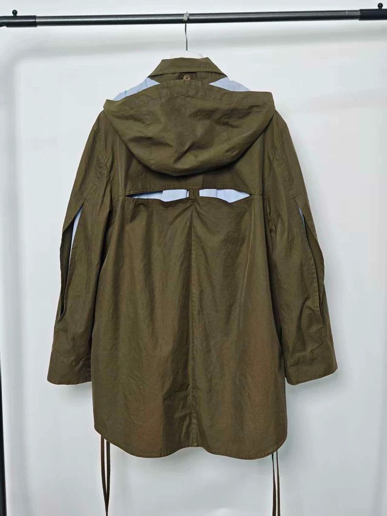 Loewe loewe green hooded trench coat with tags-2507 Size US S / EU 44-46 / 1 - 6 Thumbnail