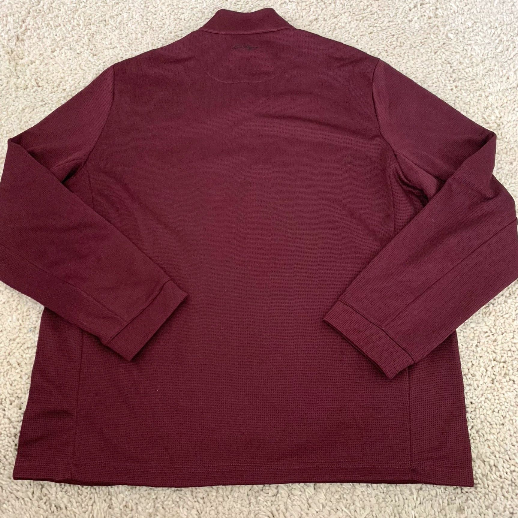 Hogan Ben Hogan Performance Pullover Mens Large Wine 1/4 Zip Long Sleeve Pockets Size US L / EU 52-54 / 3 - 4 Thumbnail
