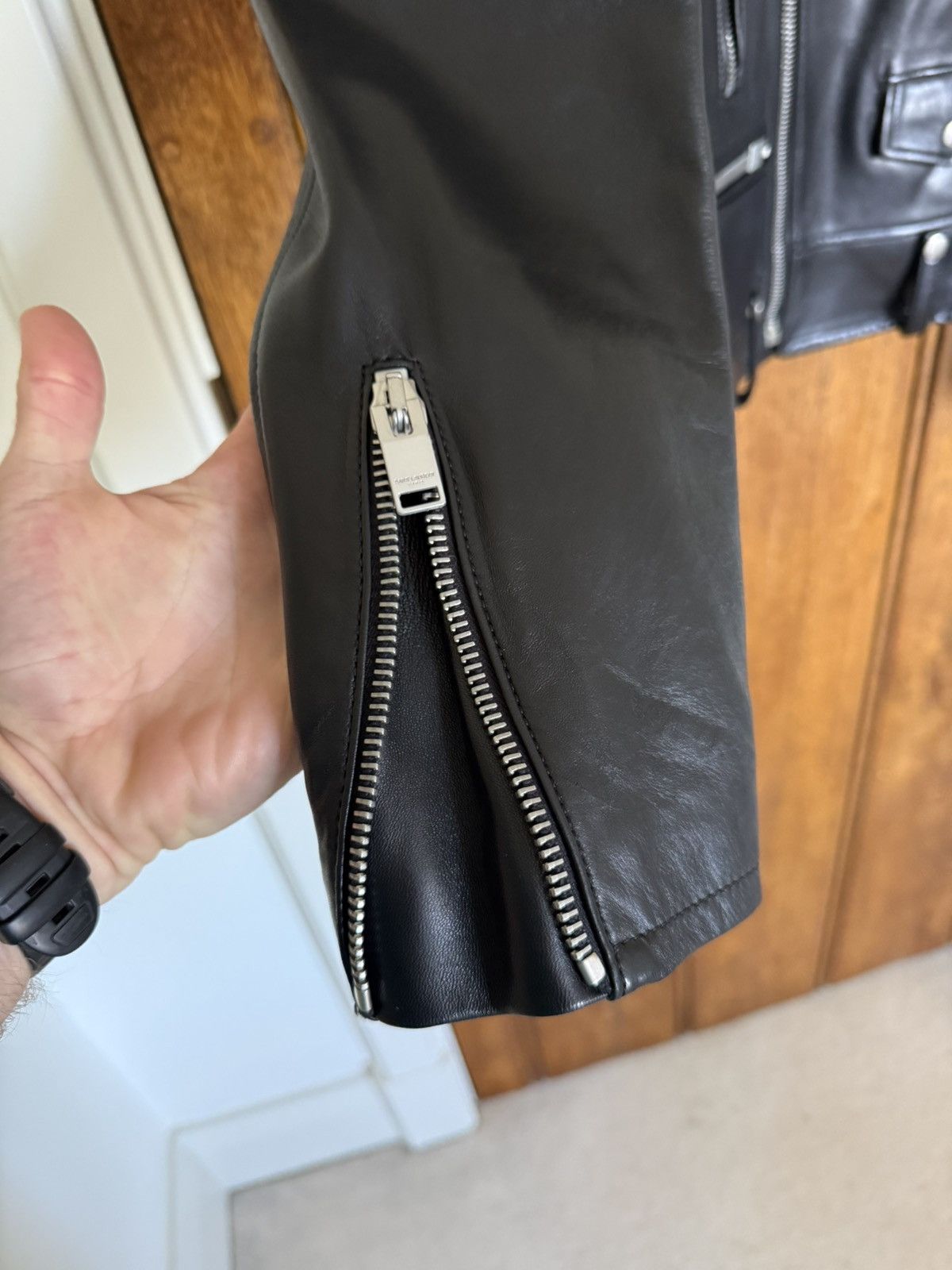 Saint Laurent Paris FW13 Holy Grail Saint Laurent L01 biker leather jacket 54 XL Size US L / EU 52-54 / 3 - 12 Thumbnail