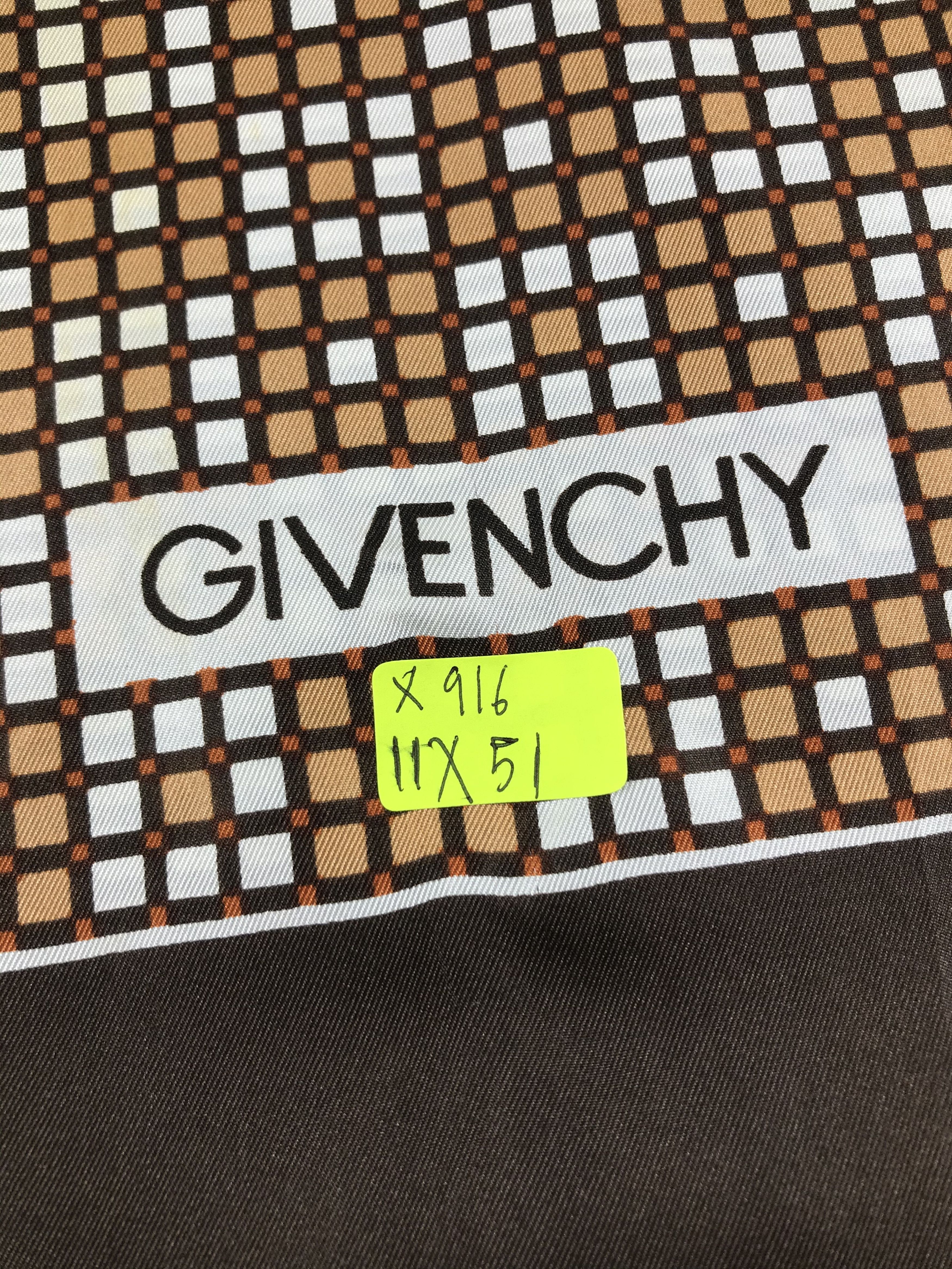 Vintage Vintage Givenchy Silk Scarf Size ONE SIZE - 5 Thumbnail