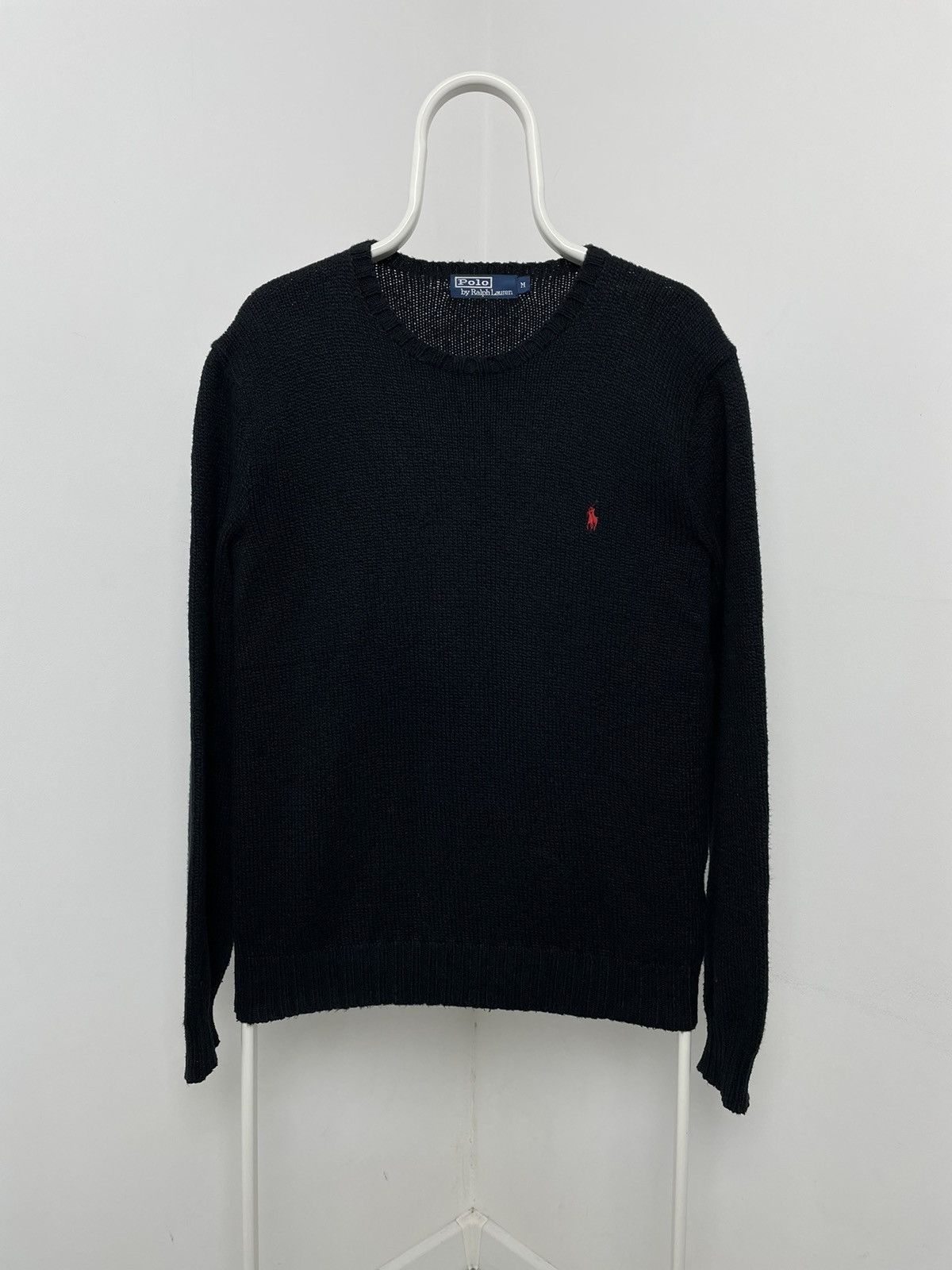 Polo Ralph Lauren Vintage 90s Polo Ralph Lauren Sweater Black Size US L / EU 52-54 / 3 - 2 Thumbnail