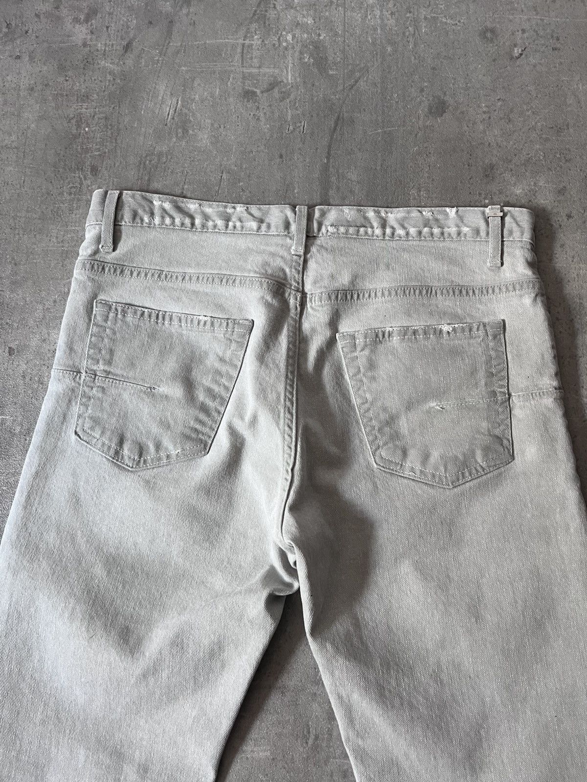 Dior Dior by Hedi Slimane 00s jeans grey white Size US 30 / EU 46 - 7 Thumbnail