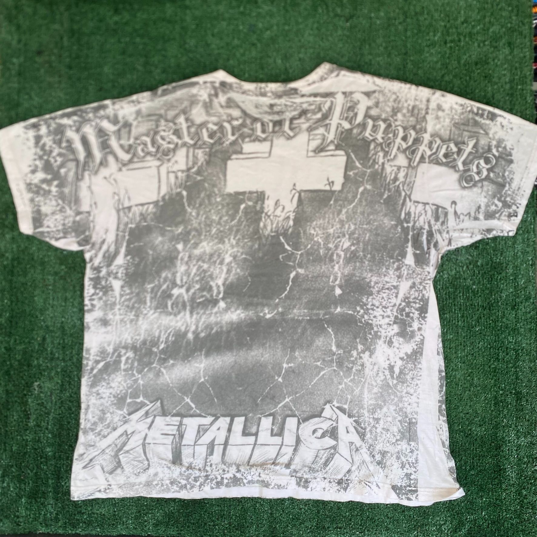 Band Tees Vintage Y2K Metallica Band Shirt Master Puppets AOP Metal Te Size US XL / EU 56 / 4 - 5 Thumbnail