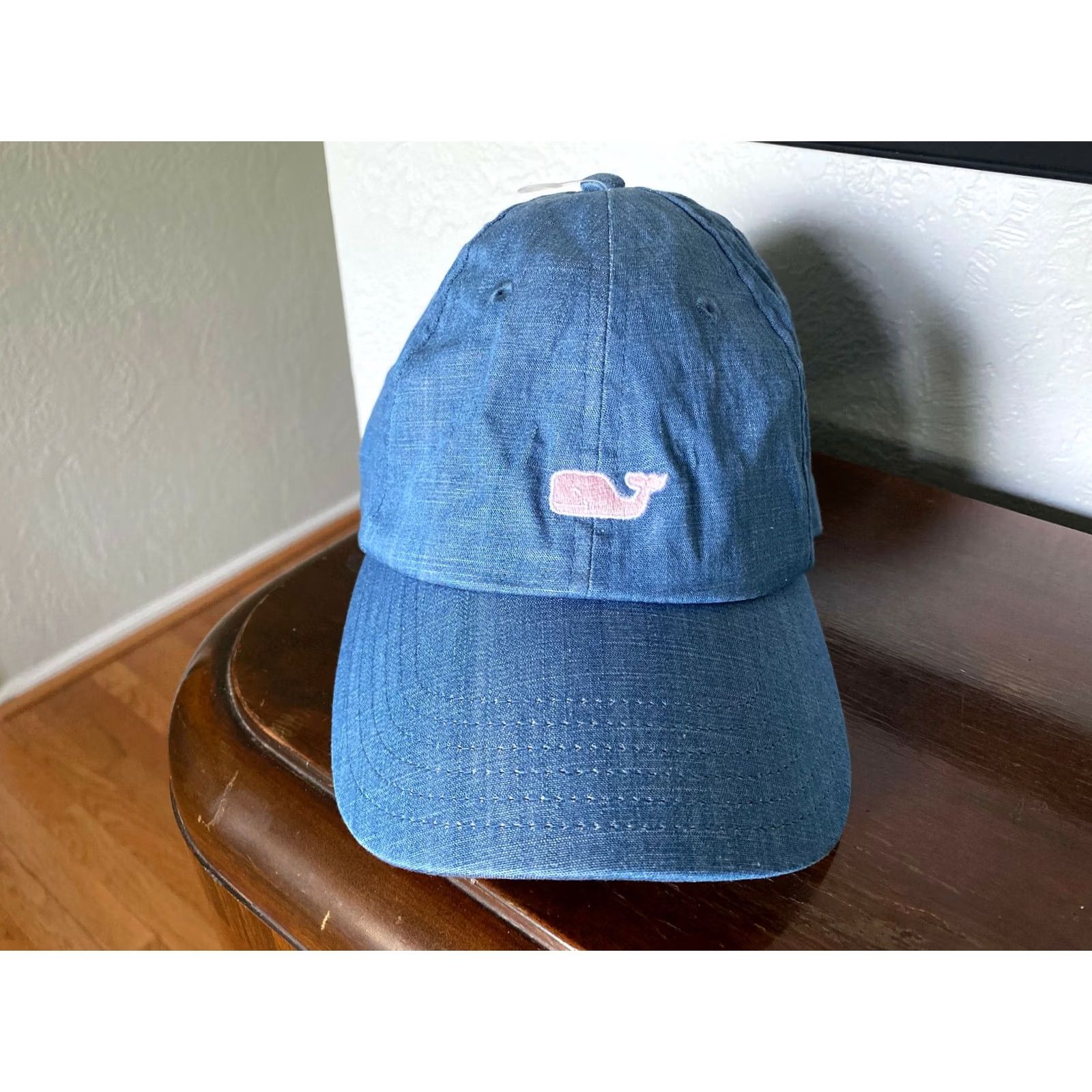 Vineyard Vines Vineyard Vines Mens Blue Whale Strapback Casual baseball Hat Cap Pink Size ONE SIZE - 2 Thumbnail