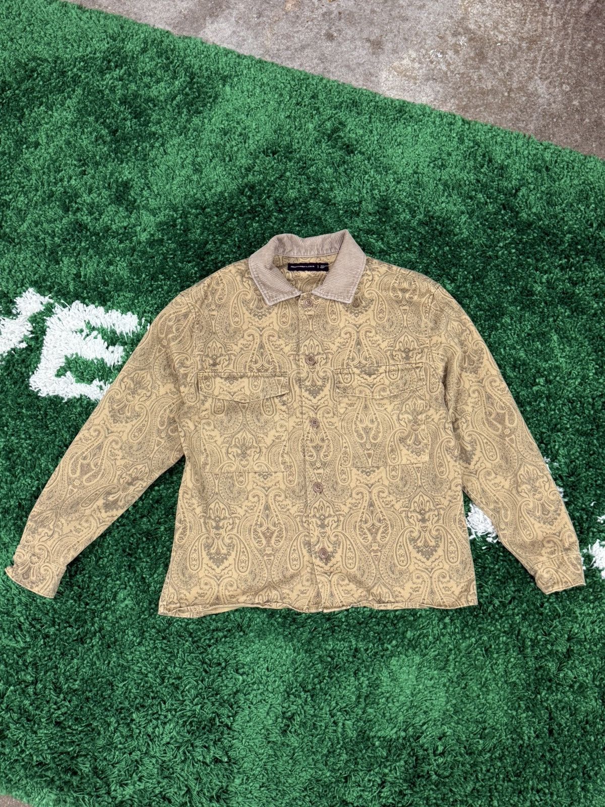 Abercrombie & Fitch Abercrombie Fitch Paisley Bandana Trucker Heavy Jacket XS Size US XS / EU 42 / 0 - 1 Thumbnail
