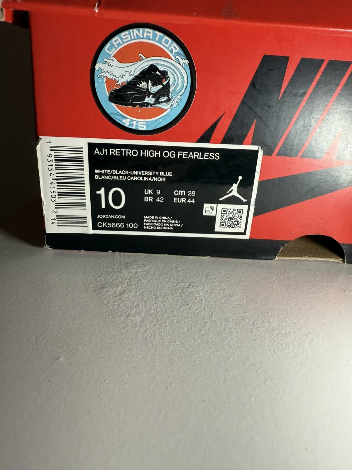 Jordan Brand Jordan 1 fearless Unc High Size US 10 / EU 43 - 8 Thumbnail