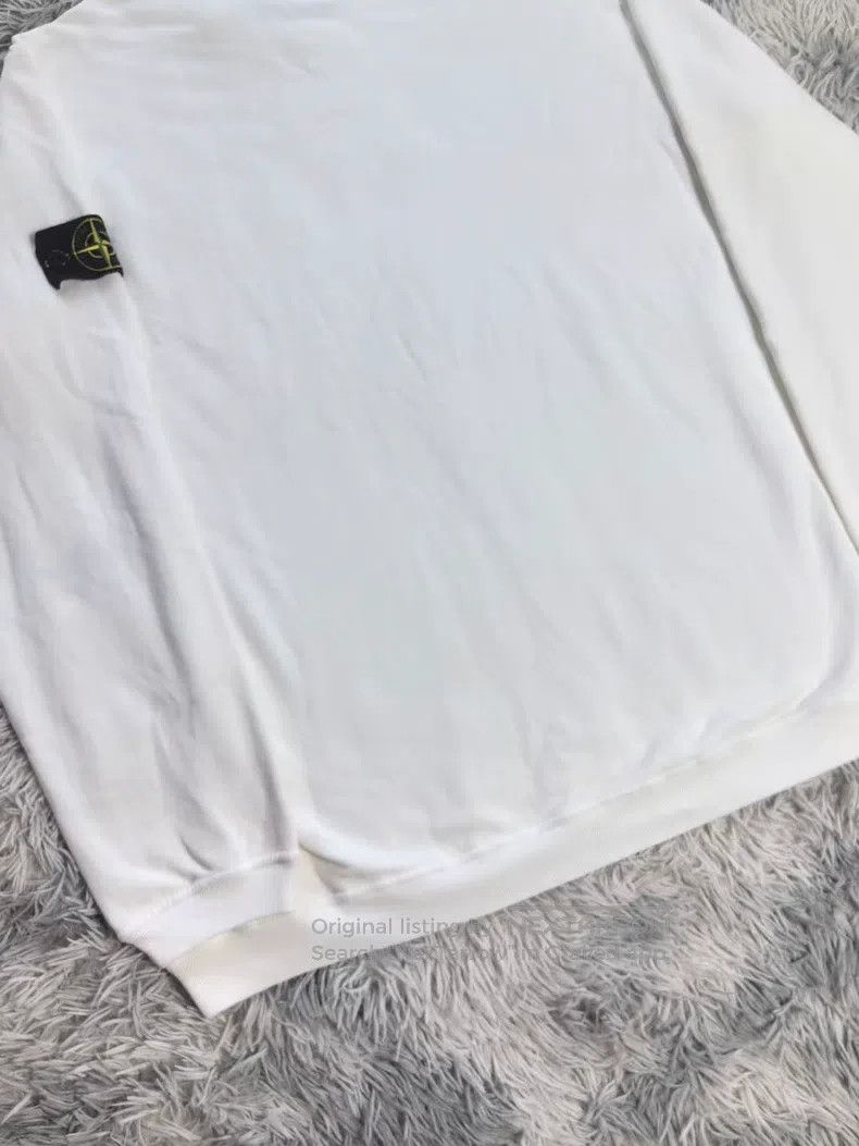 Stone Island Stone Island White Basic Sweatshirt Size US XXL / EU 58 / 5 - 8 Thumbnail