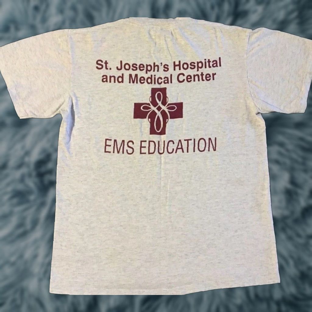 Vintage Vtg 90s EMS Education Faded Shirt S Hospital Doctor Medical Nurse ER Grunge 80s Size US S / EU 44-46 / 1 - 1 Thumbnail