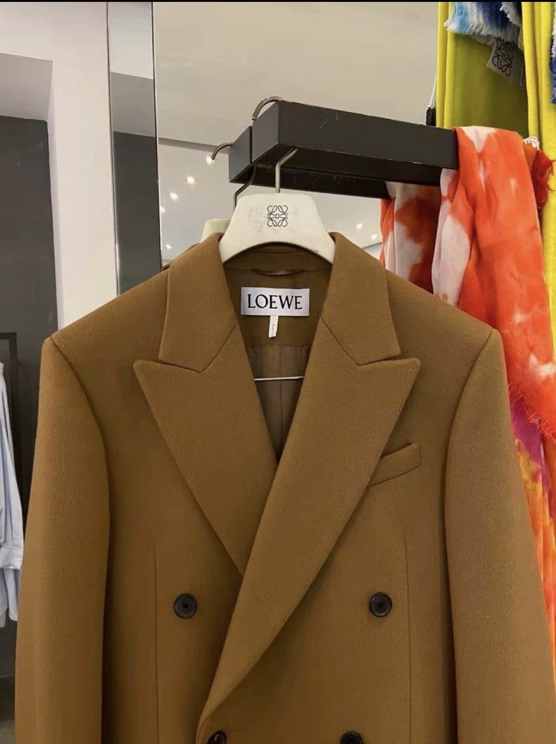 Loewe LOEWE Caramel brown men's woolen overcoat Size US M / EU 48-50 / 2 - 3 Thumbnail