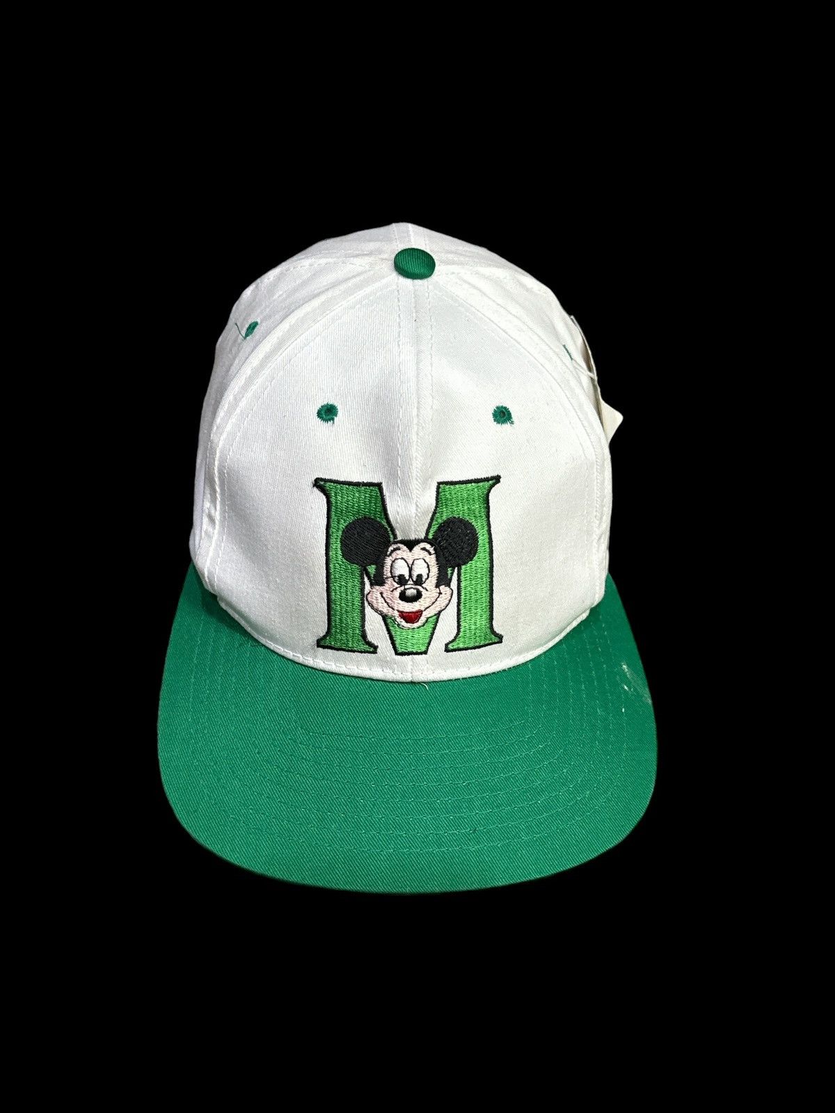 Disney × Mickey Mouse MICKEY MOUSE CAPITAL M DEADSTOCK 1980s CAP Size ONE SIZE - 3 Thumbnail