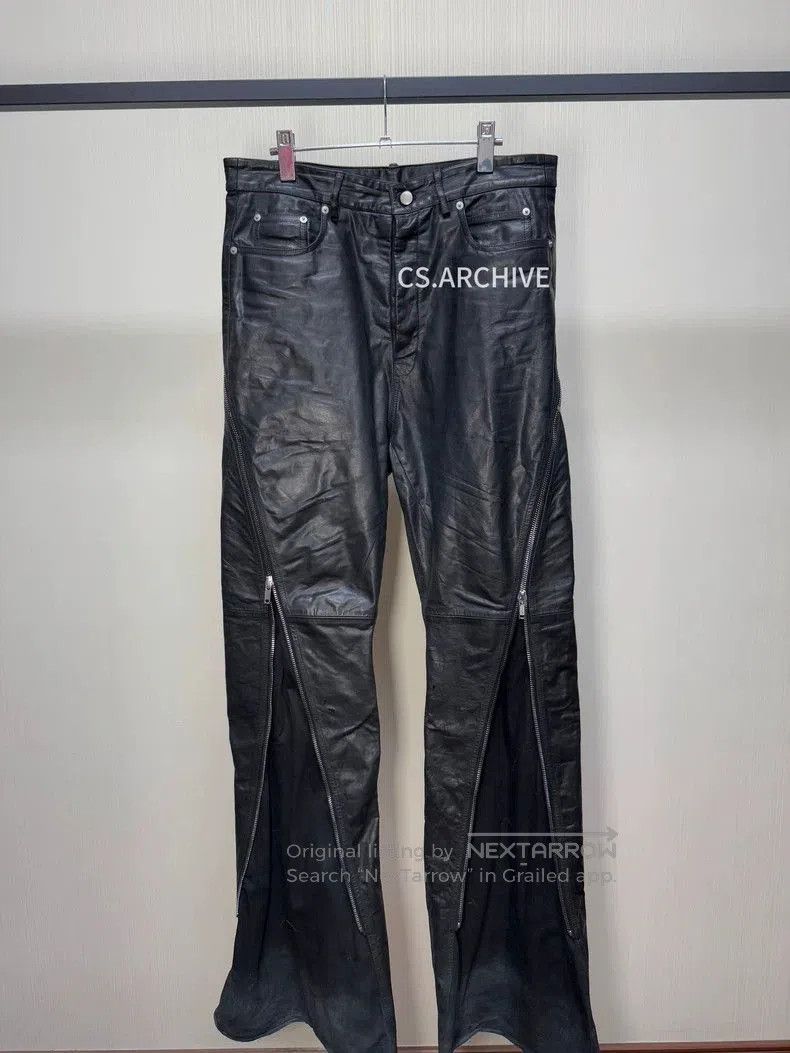 Rick Owens Rick Owens leather Bolan banana pants . Size US 32 / EU 48 - 1 Thumbnail