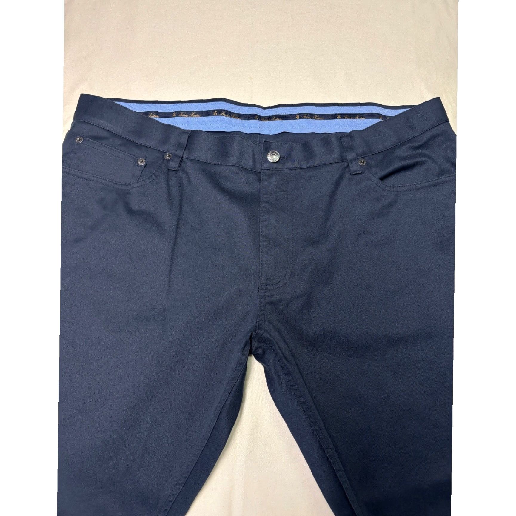 Brooks Brothers Brooks Brothers Advantage Chino Stretch Light Weight Pants Mens W40 L30 Navy Size US 40 / EU 56 - 2 Thumbnail