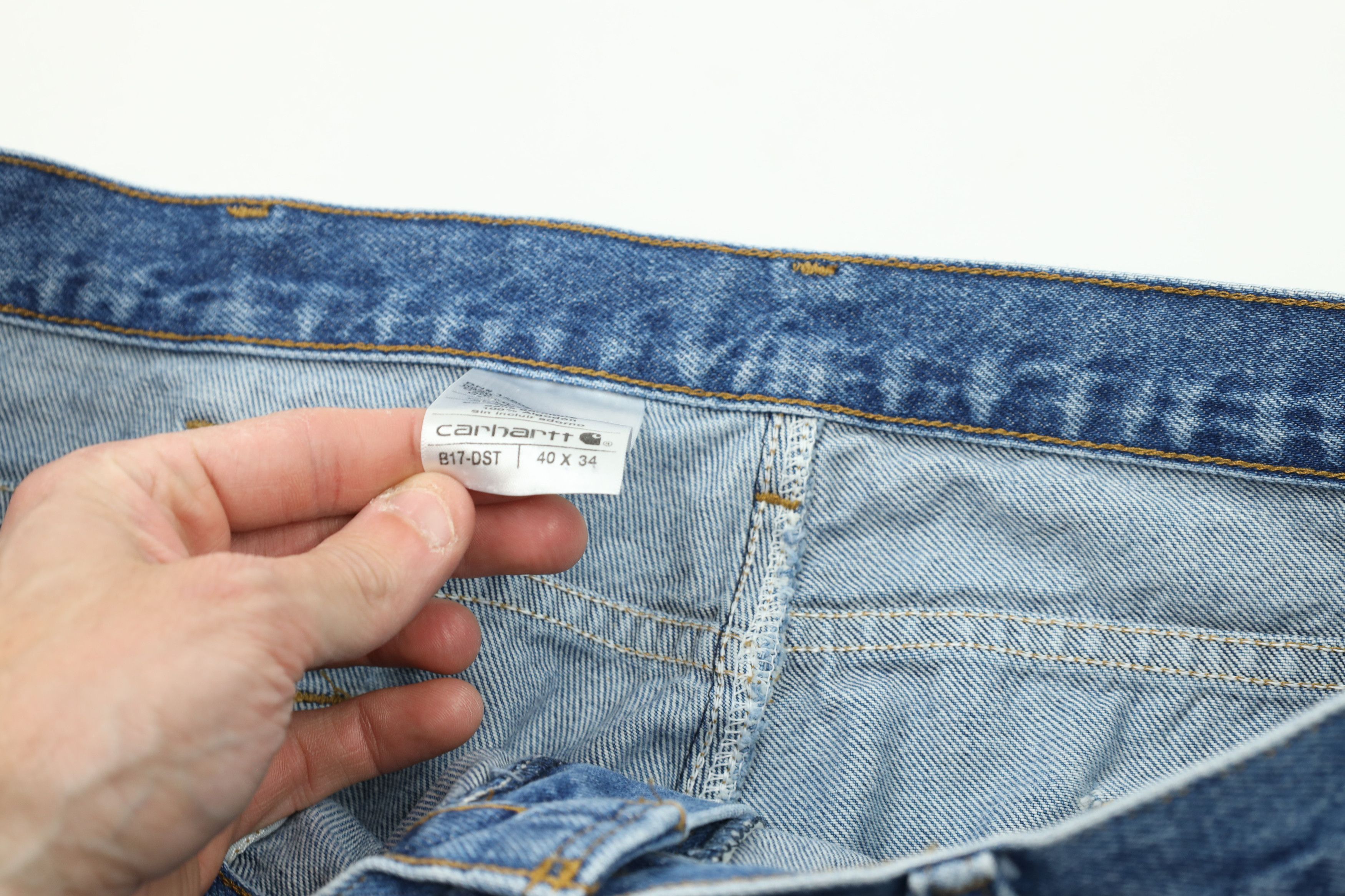 Carhartt × Vintage Vintage Carhartt Out Original Fit Denim Jeans Blue Cotton Size US 40 / EU 56 - 7 Thumbnail