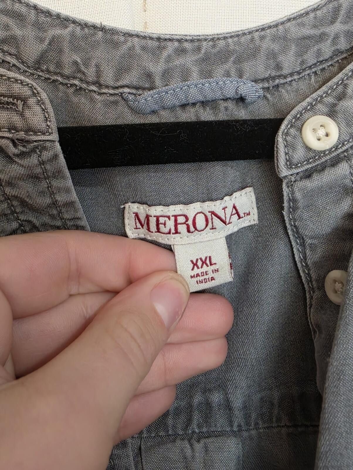 Merona Merona Button Down Tank Size XXL / US 16-18 / IT 52-54 - 4 Thumbnail