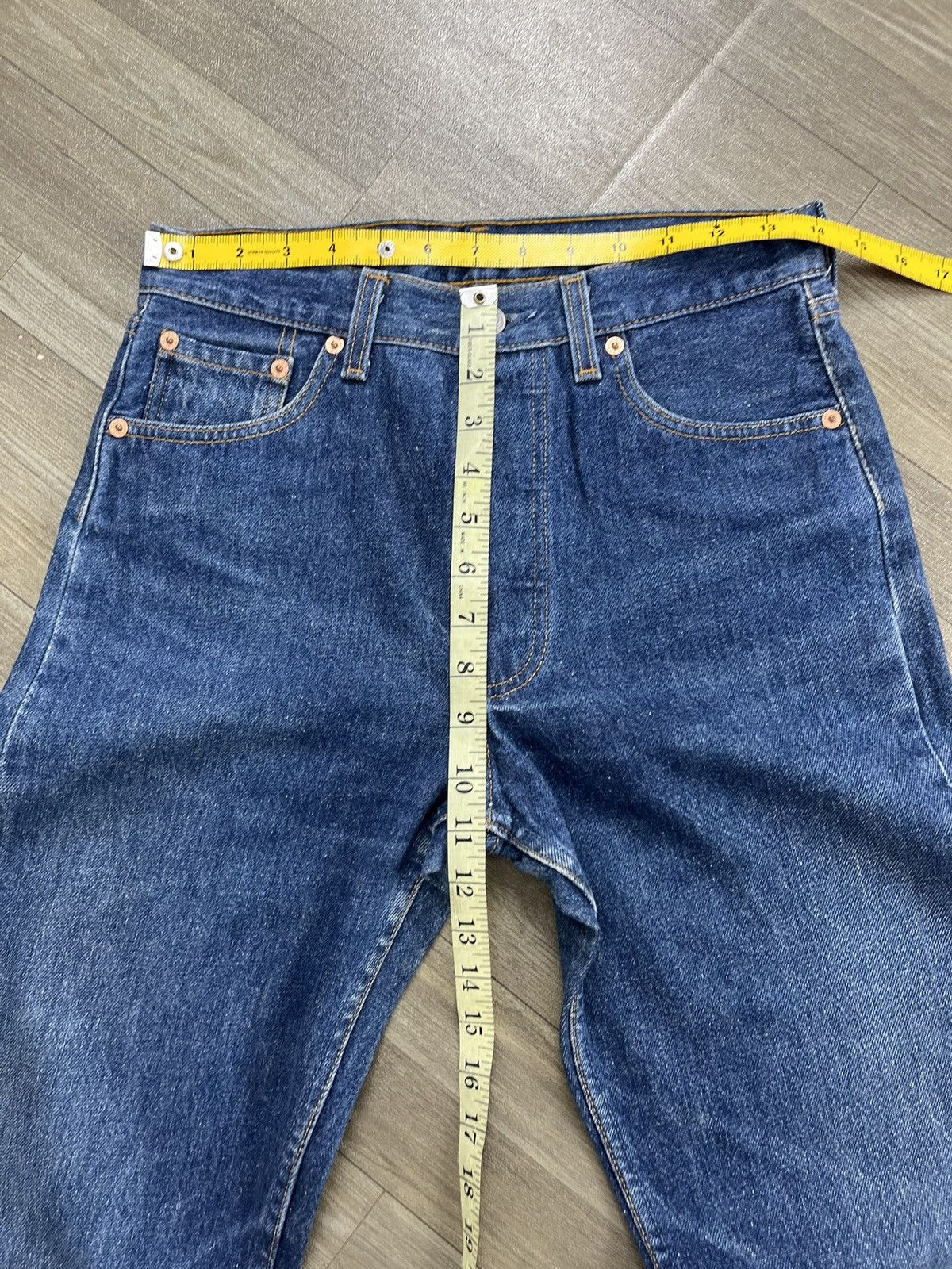 Levi's Vintage Clothing 🇺🇸1990s Vintage Levis 501 29x32 Straight Leg Blue Jeans Size US 29 - 21 Thumbnail